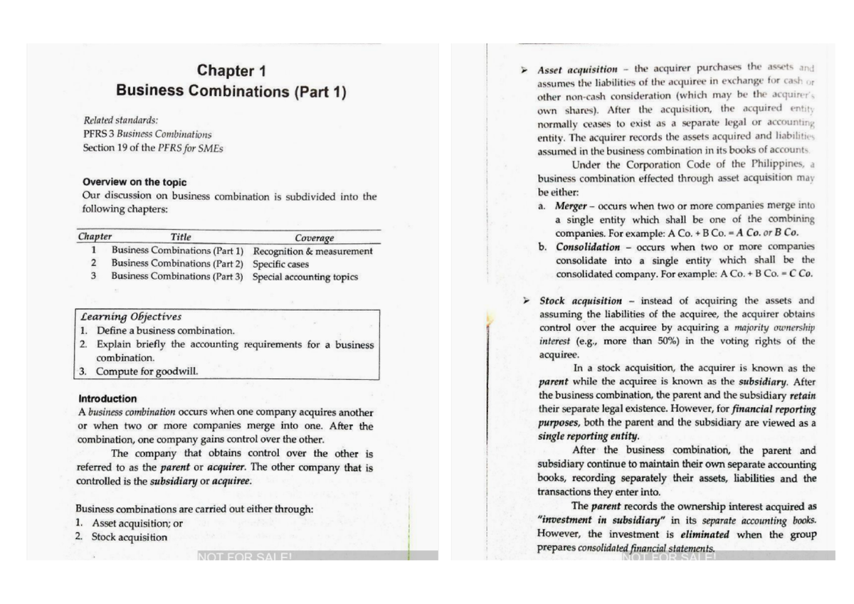 Abc chap1 - Lecture notes for abc - Chapter 1 Asset acquisition the ...