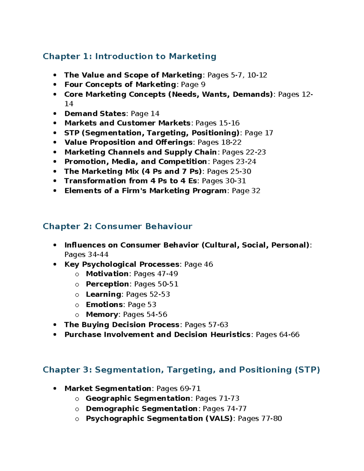 Marketing 101: Lecture Notes on Key Concepts and Strategies - Studocu