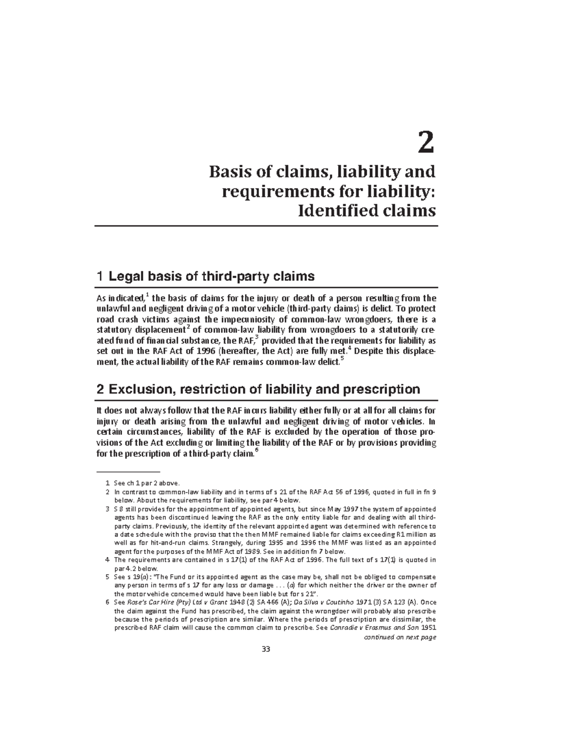 Chapter 2 - LTPC: Legal Basis of Third-Party Claims and Liability - Studocu