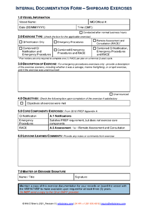 2021 VGP Checklist Rev 0 - COMPLIANCE WITH EPA VESSEL GENERAL PERMIT ...