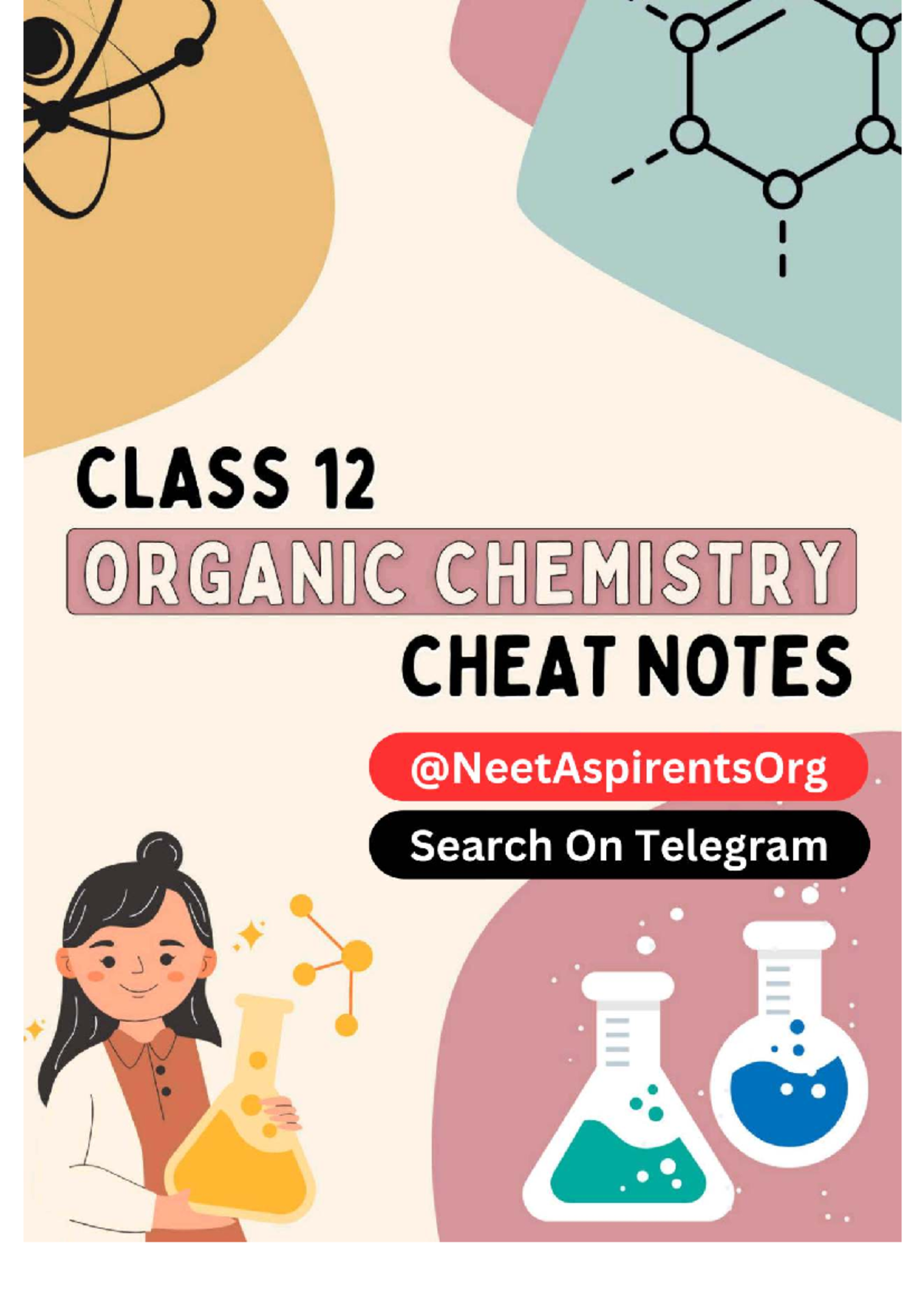 CLASS 12 ORGANIC CHEMISTRY CHEAT SHEET FOR NEET ASPIRANTS - Studocu