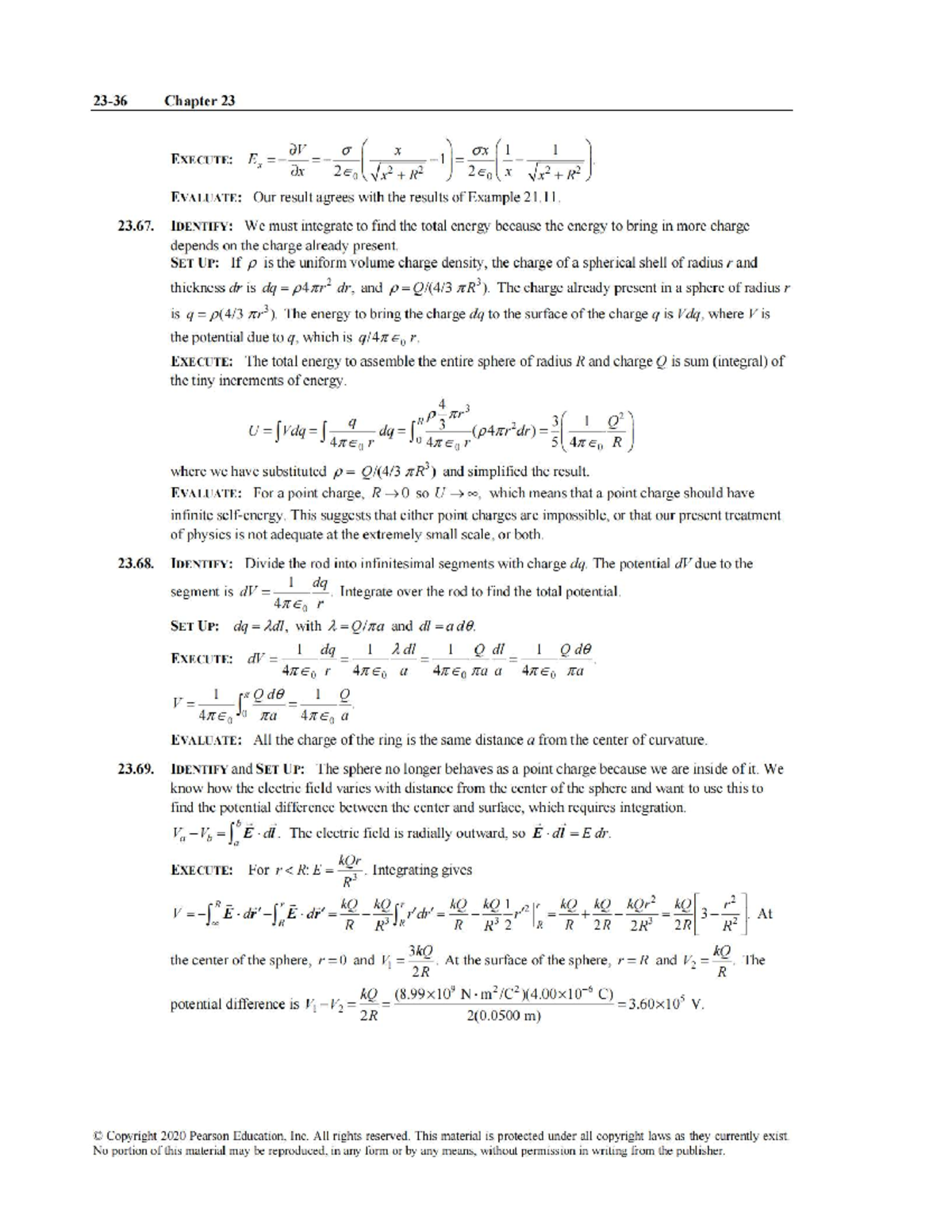 Chapter 23: Energy Calculations in Spherical Charge Distributions - Studocu