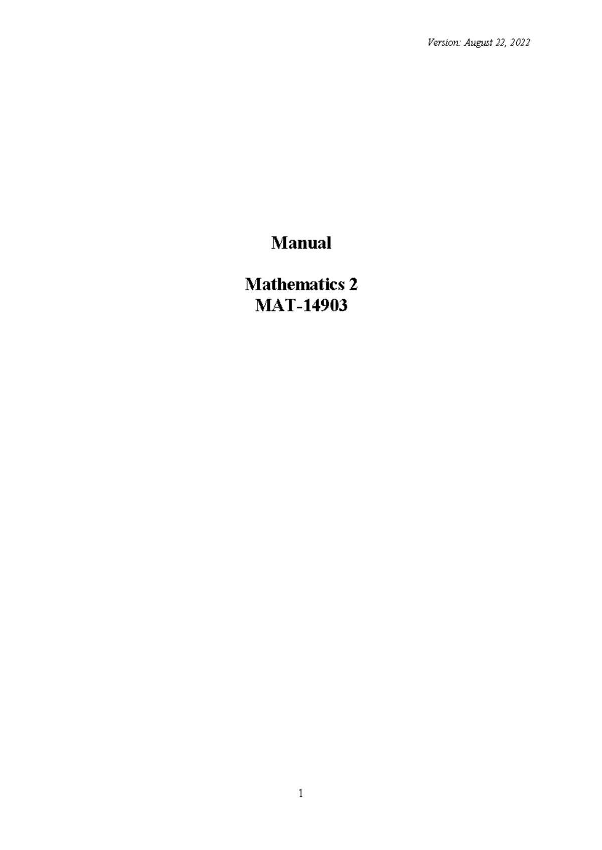 Manual for MAT2: Comprehensive Study Guide and Exam Preparation ...