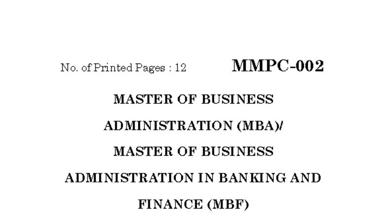 MMPC-002 June 22 - Question Paper June-22 - P. T. O. No. of Printed ...
