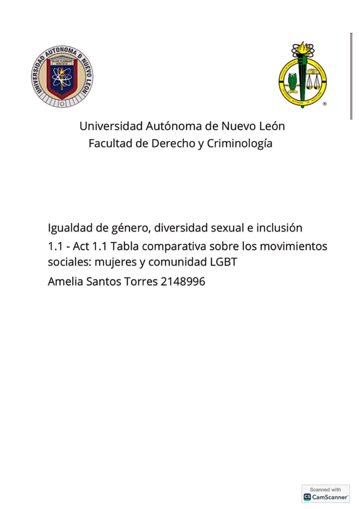 1.1 Igualdad de Género y Diversidad Sexual en Movimientos Sociales ...