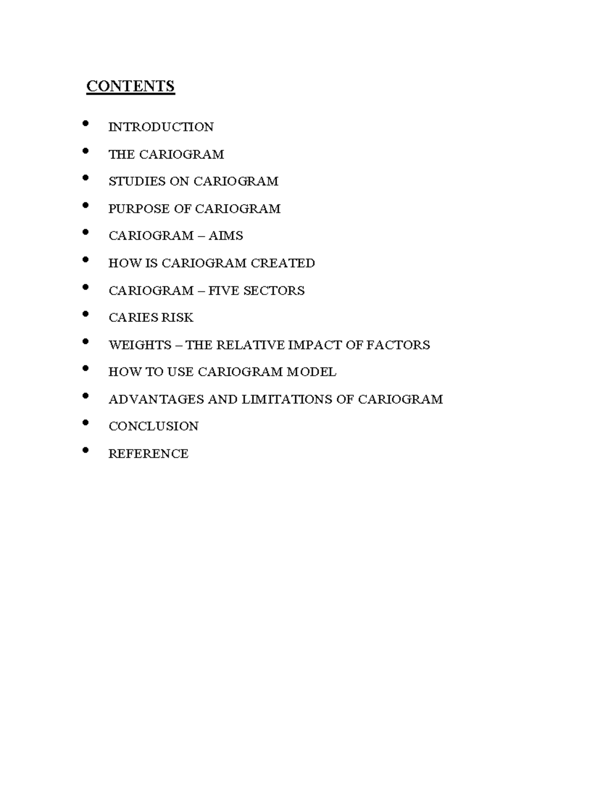 Cariogram: Comprehensive Guide and Risk Assessment Explained - Studocu