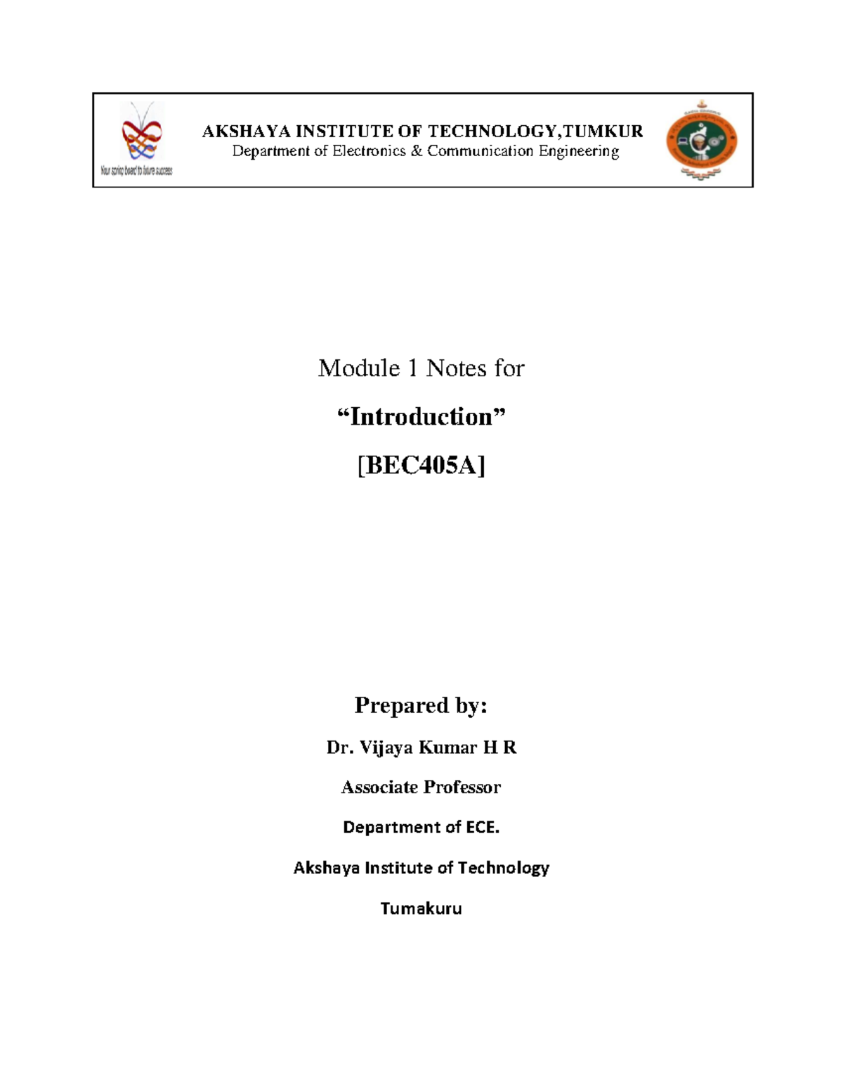 Bec405a Mod1 Introduction To Microcontrollers Notes Studocu