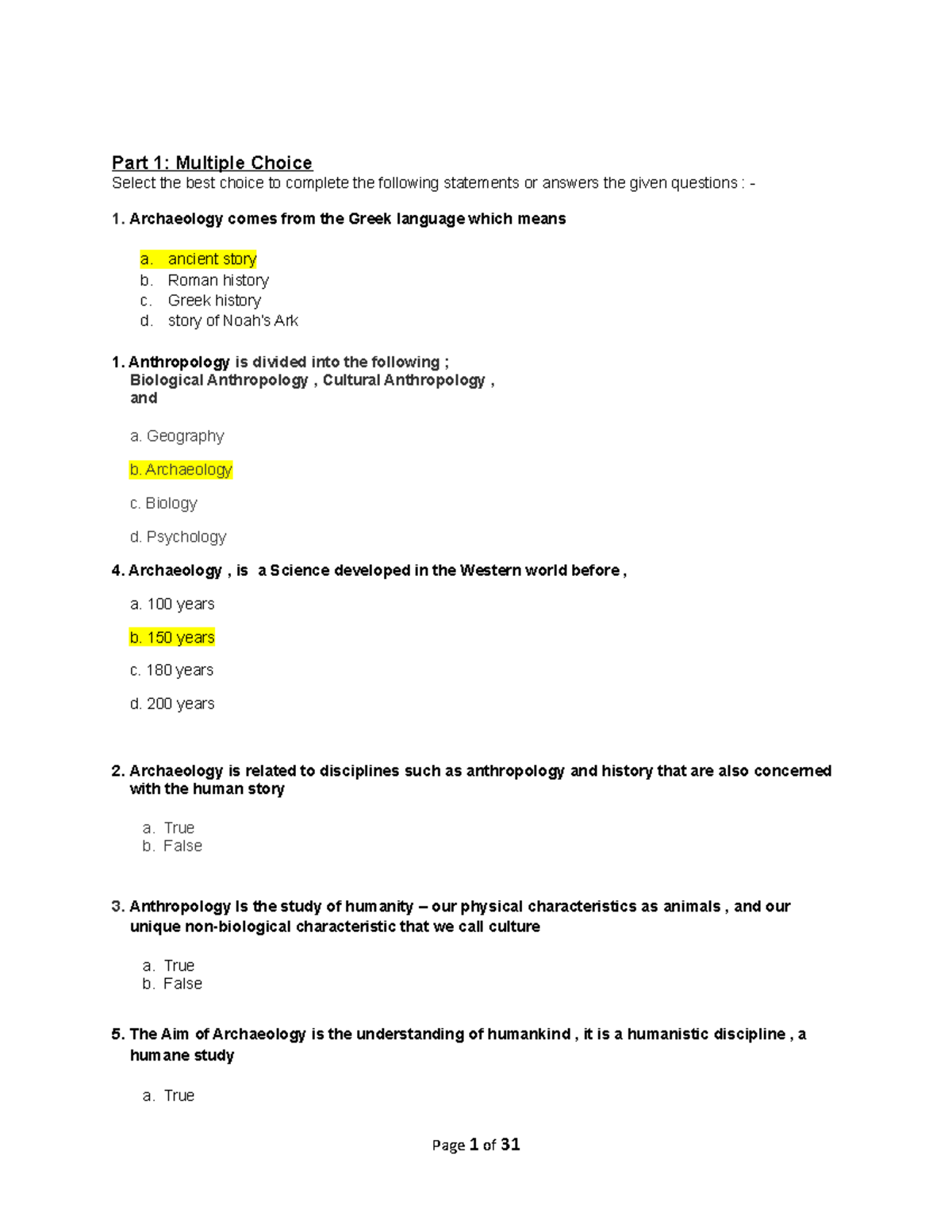 Introduction to Historical Archaeology - Test 3 Review Guide - Studocu