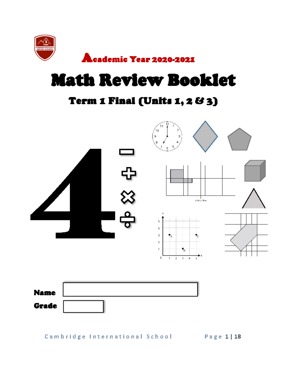 Stage 4 Math Term 1 Final Review Pack - 2020-2021 Revision Guide - Studocu