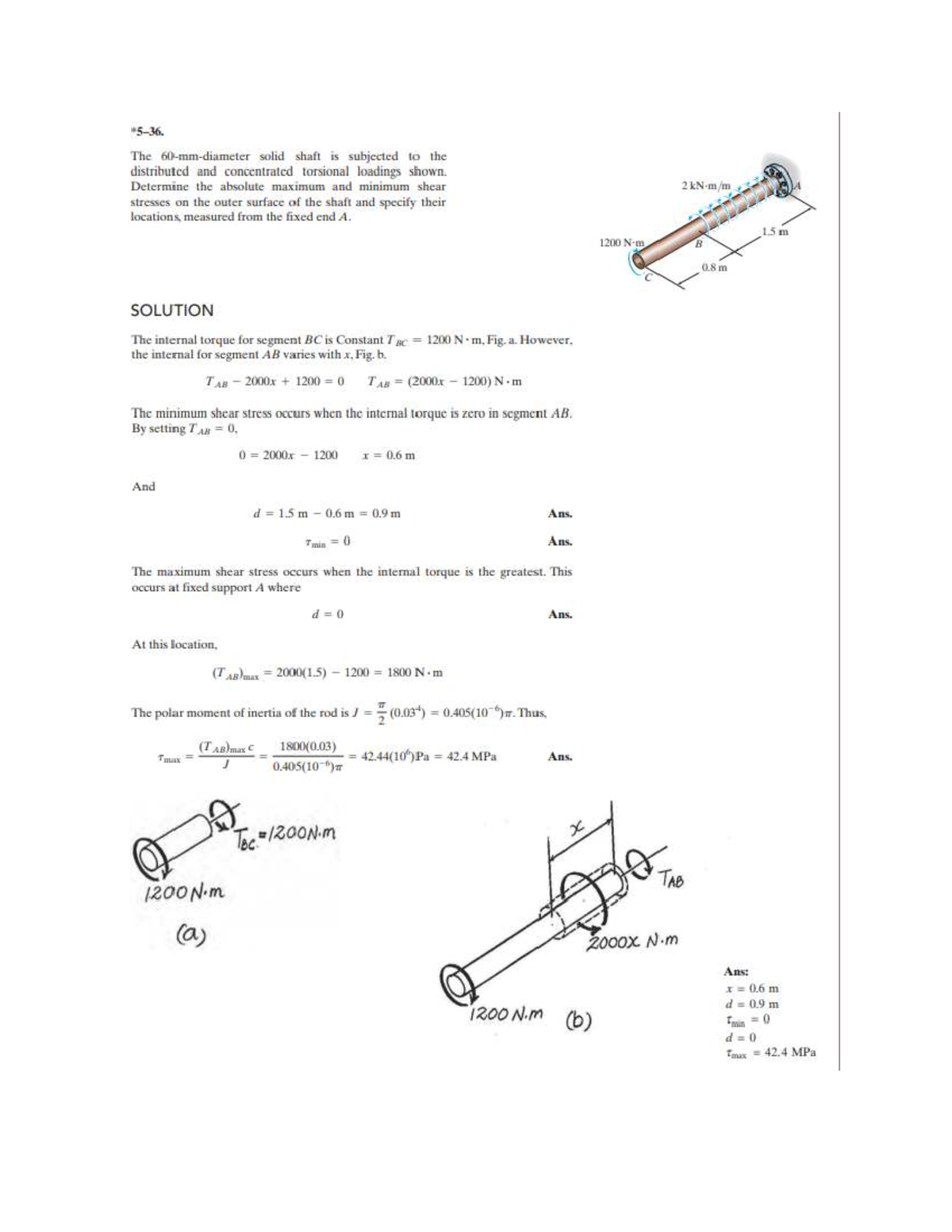 Chapter 5 - ME 101 Test 2 Prep: Shear Stress & Torque Analysis - Studocu