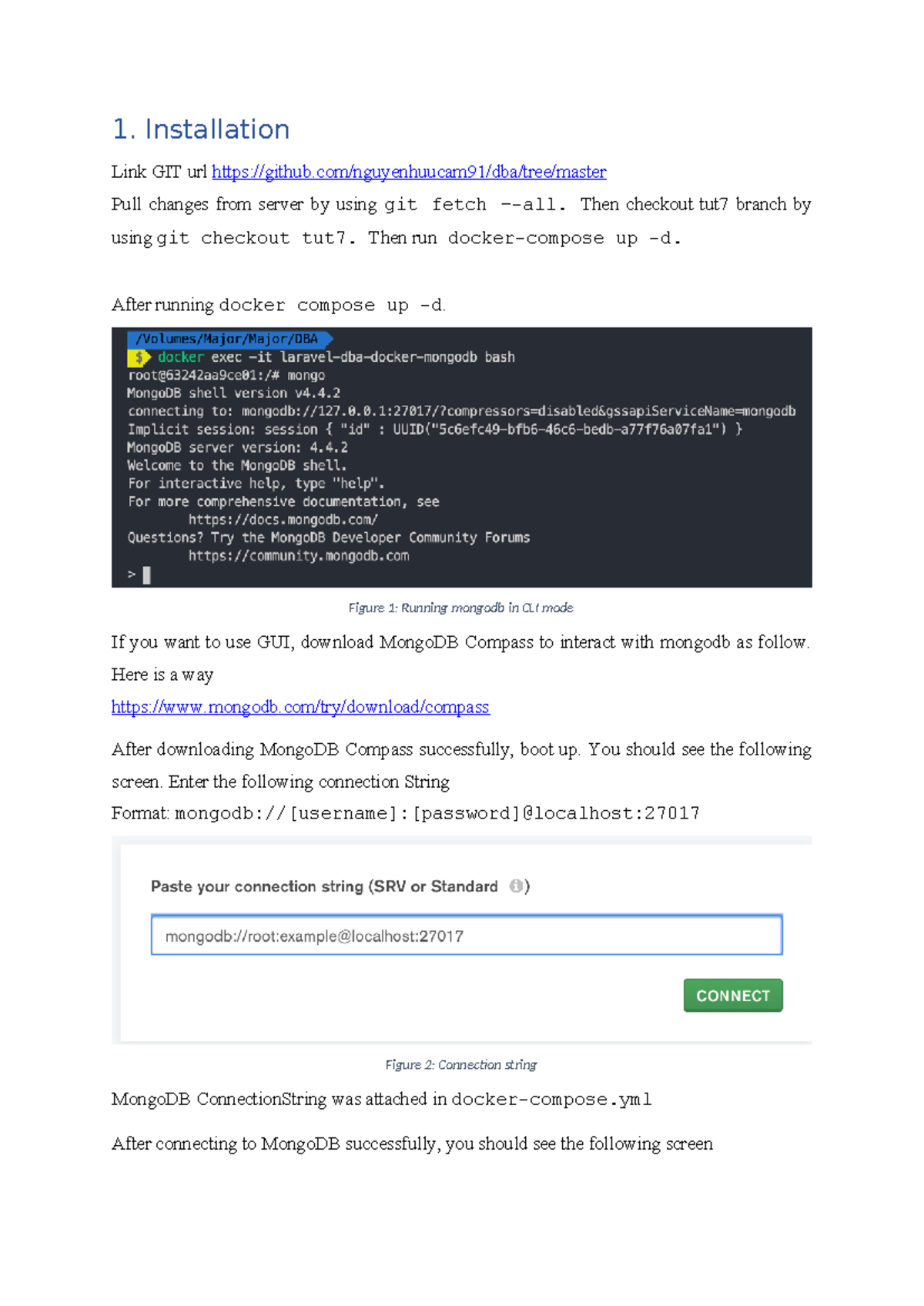 MongoDB Installation and Usage Guide for Course Code: Tut 6 - Studocu