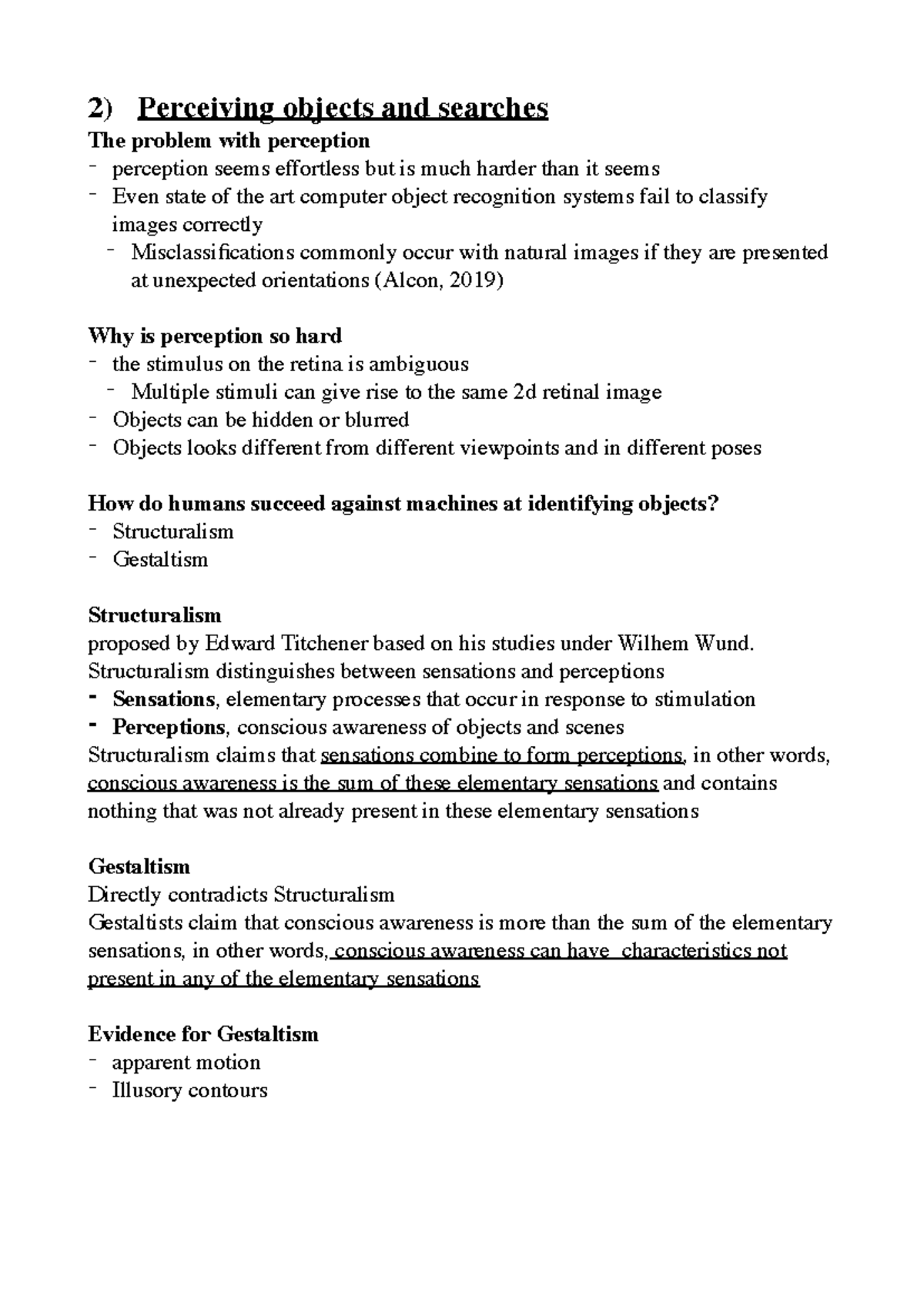 Perception of Objects and Scene Organization: A Gestalt Overview (PSY ...