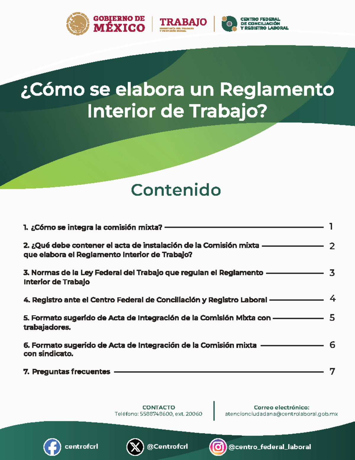 Instructivo RIT VF: Reglamento Interior de Trabajo y Comisión Mixta ...