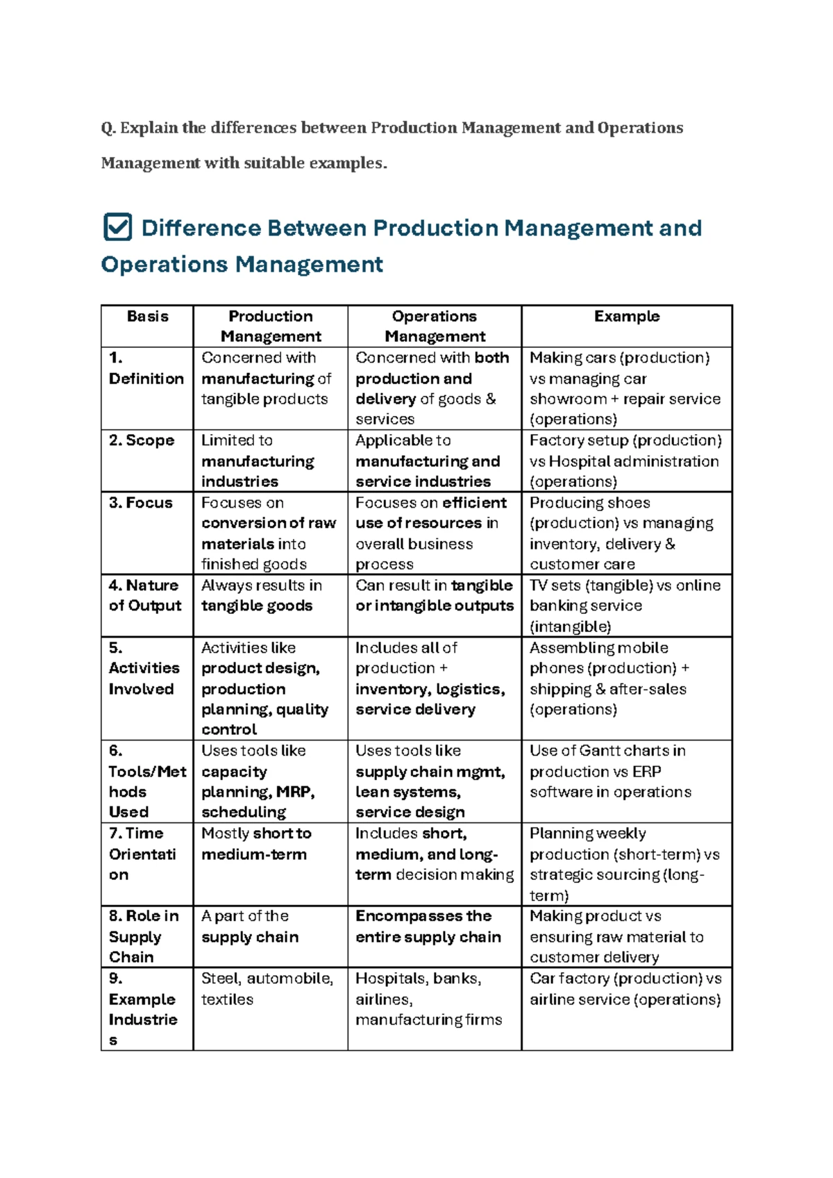 Productivity and Efficiency Concepts in Operations Management - OM 101 ...