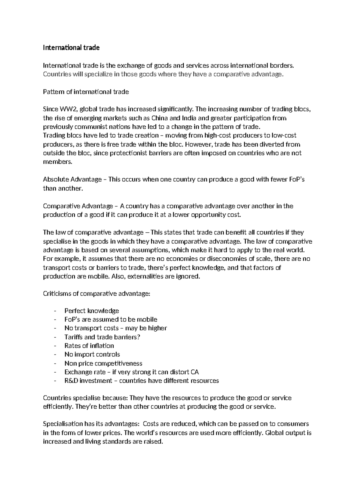 International trade - International trade International trade is the ...