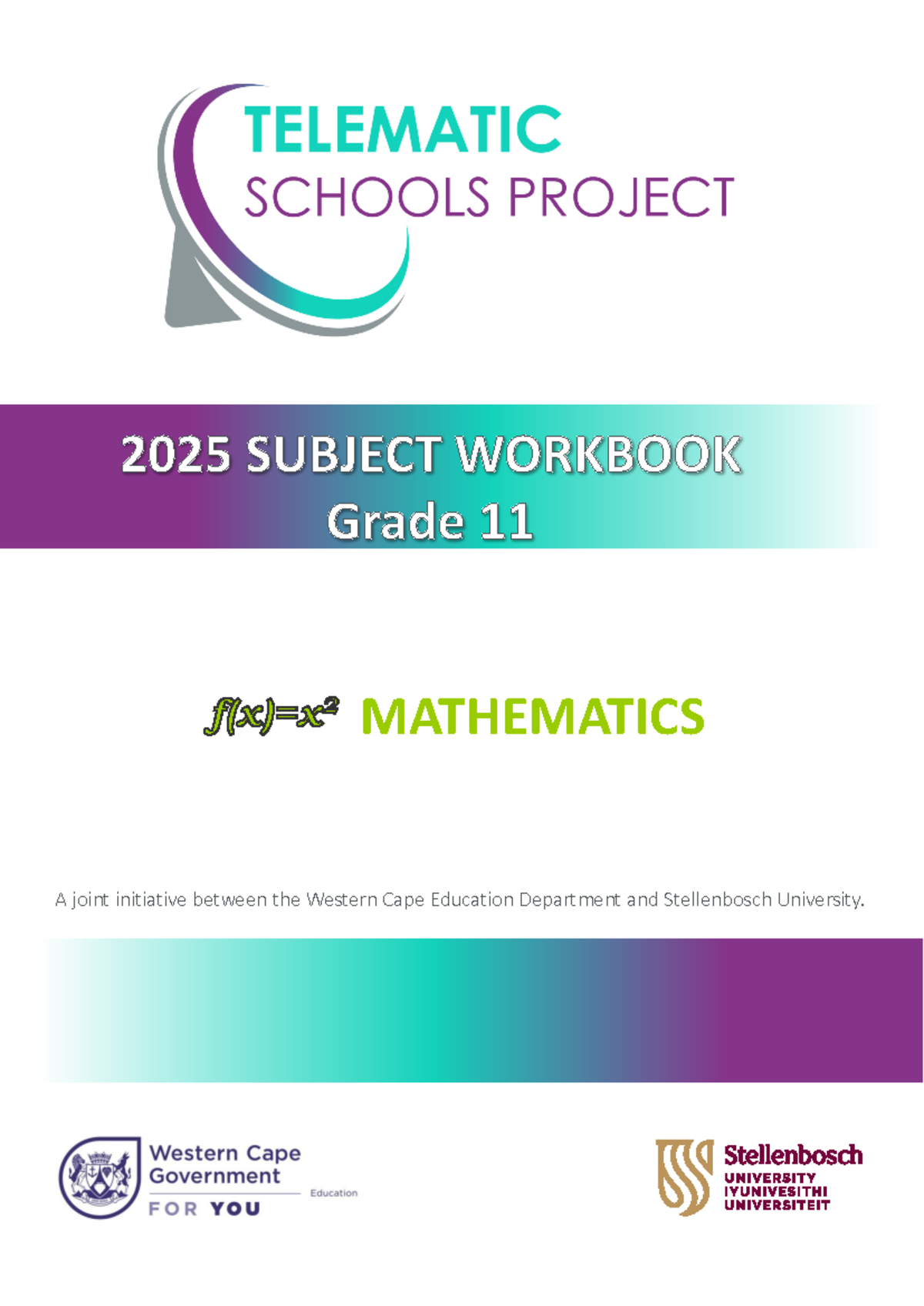 2025 Grade 11 Mathematics Workbook: Telematics Sessions Overview - Studocu