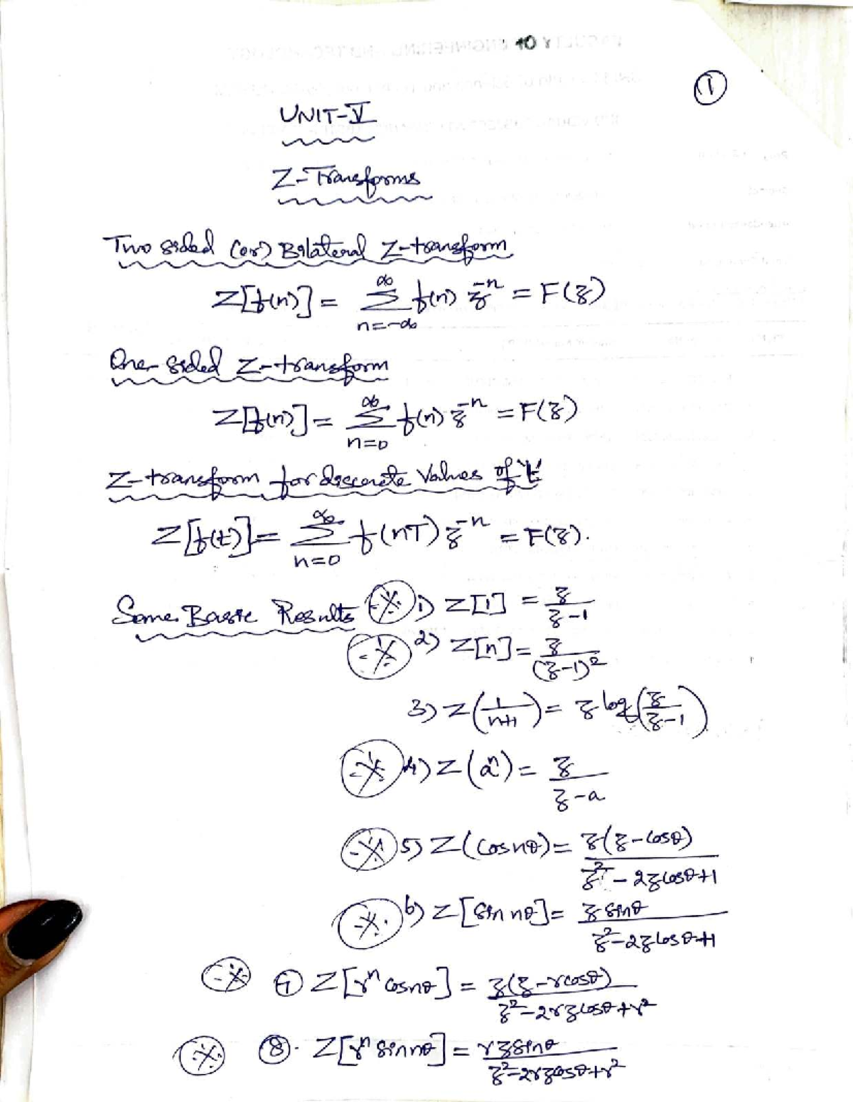 Tbvp Unit 5 Formula Sheet for Quick Reference - Studocu