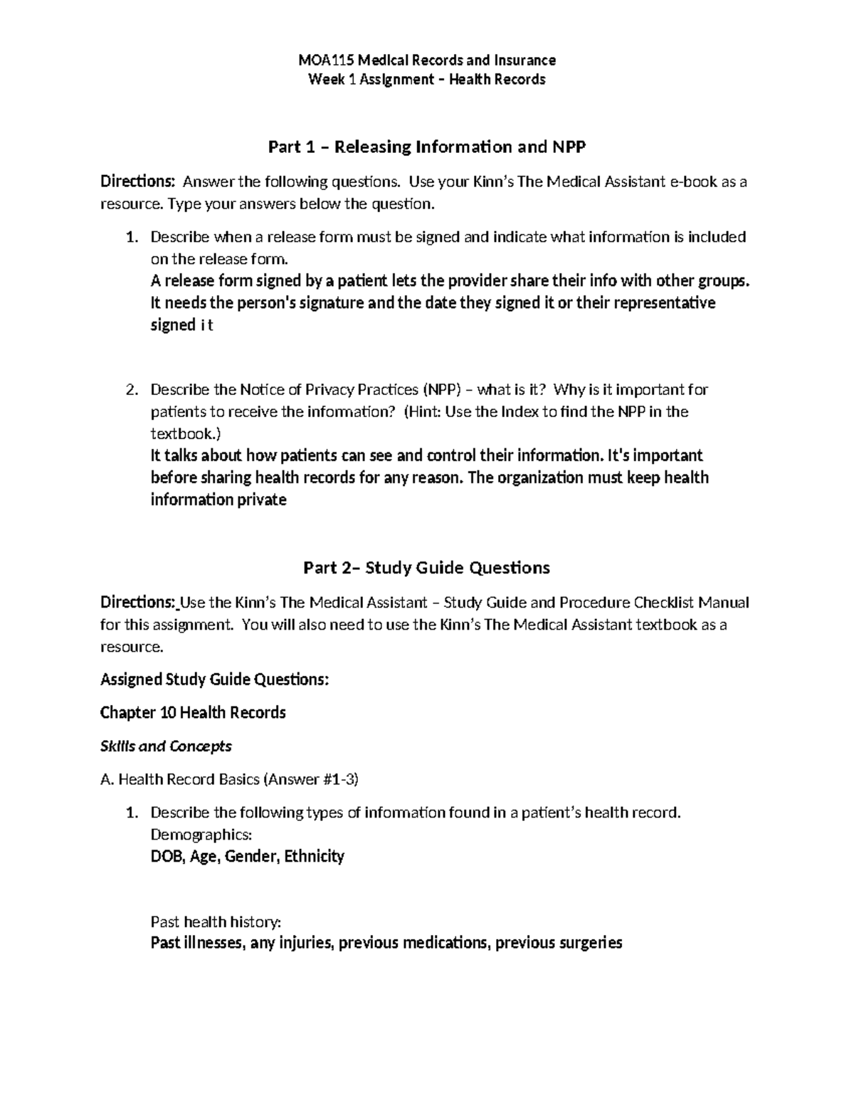 MRI 101 - Week 1 Assignment: Understanding Health Records and Privacy ...