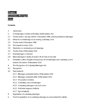 [Solved] case note on Shibi v Sithole and Others - Customary Law 201 ...