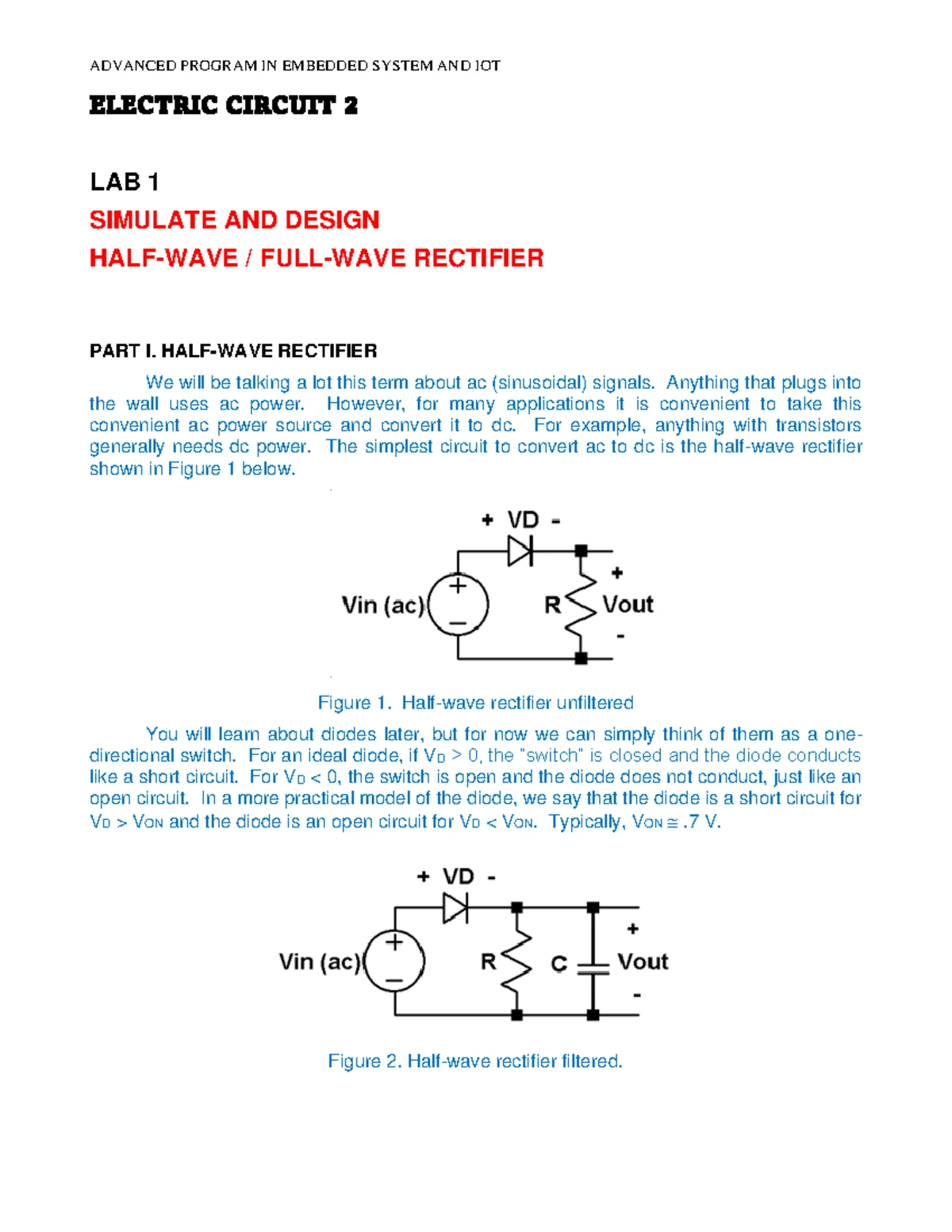 Electronics 3 Lab Team 03 Final Report on Power Circuits and Filters ...