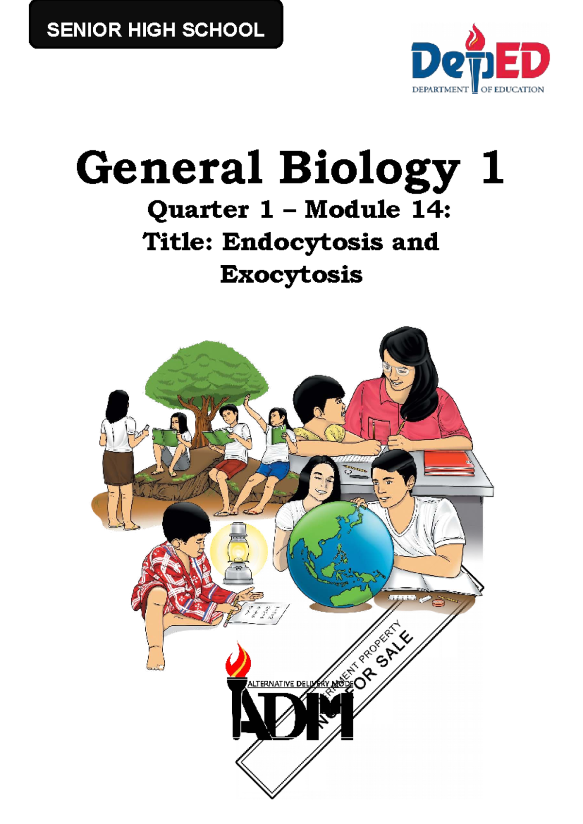 Grade 12 General Biology 1: Module 14 on Endocytosis & Exocytosis - Studocu