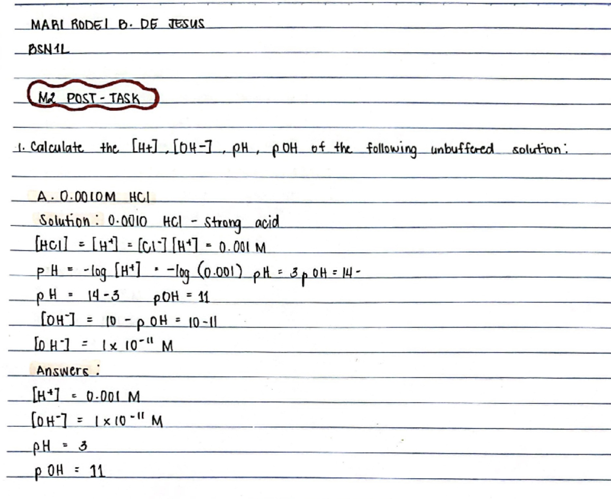 Dejesus M2 POST-TASK - assignment - Foundation of Zoology - Studocu