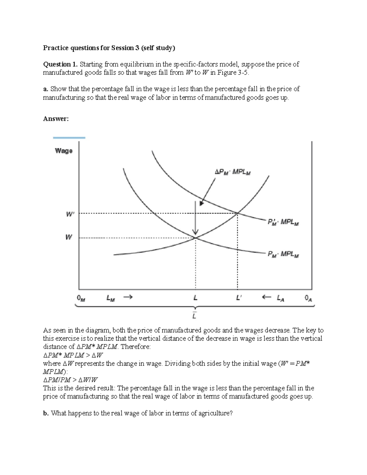 Self-Study Practice Questions for Econ 101 Session 3 - Studocu