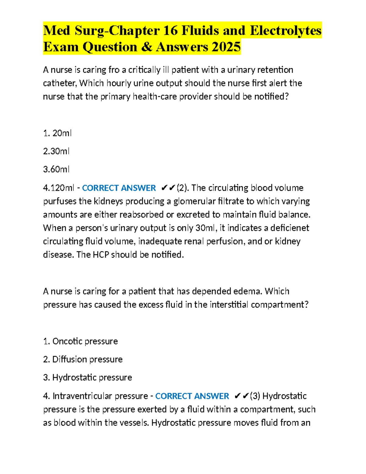 American Red Cross-ACLS-Final Exam Q&A Review (Latest 2025) - Studocu
