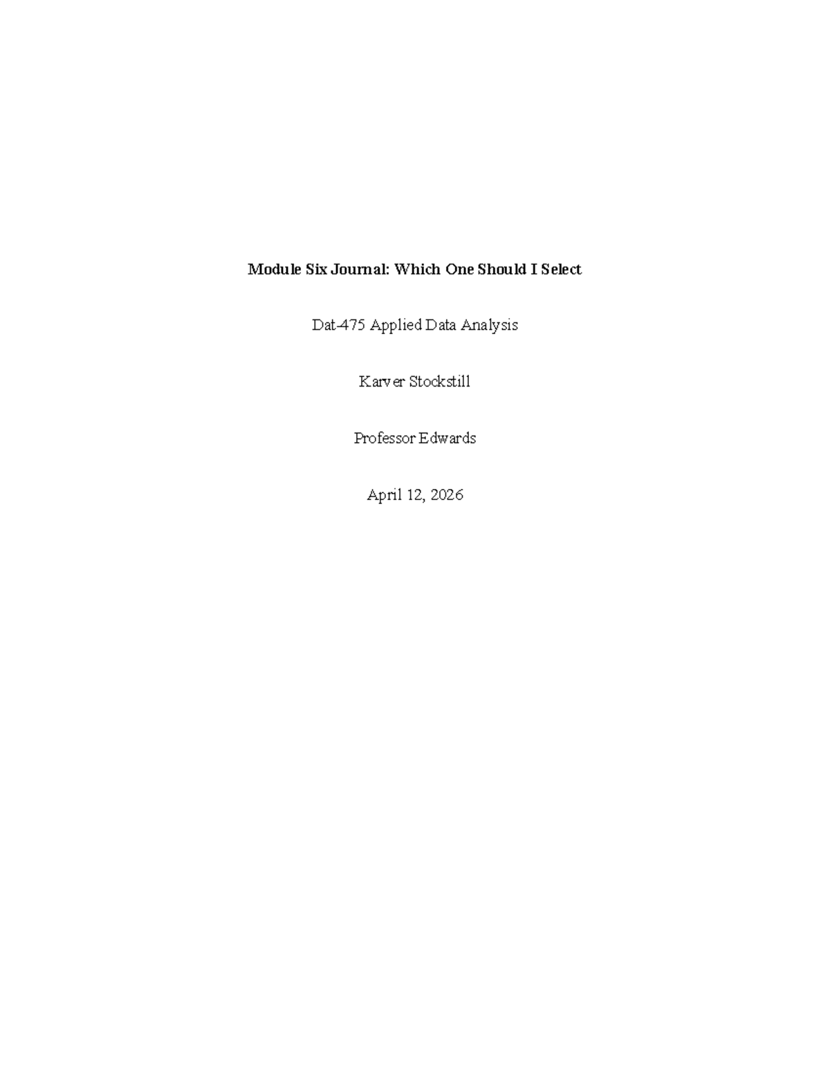 Dat-475 Module Six Journal: Visualizations for Meteorologists ...