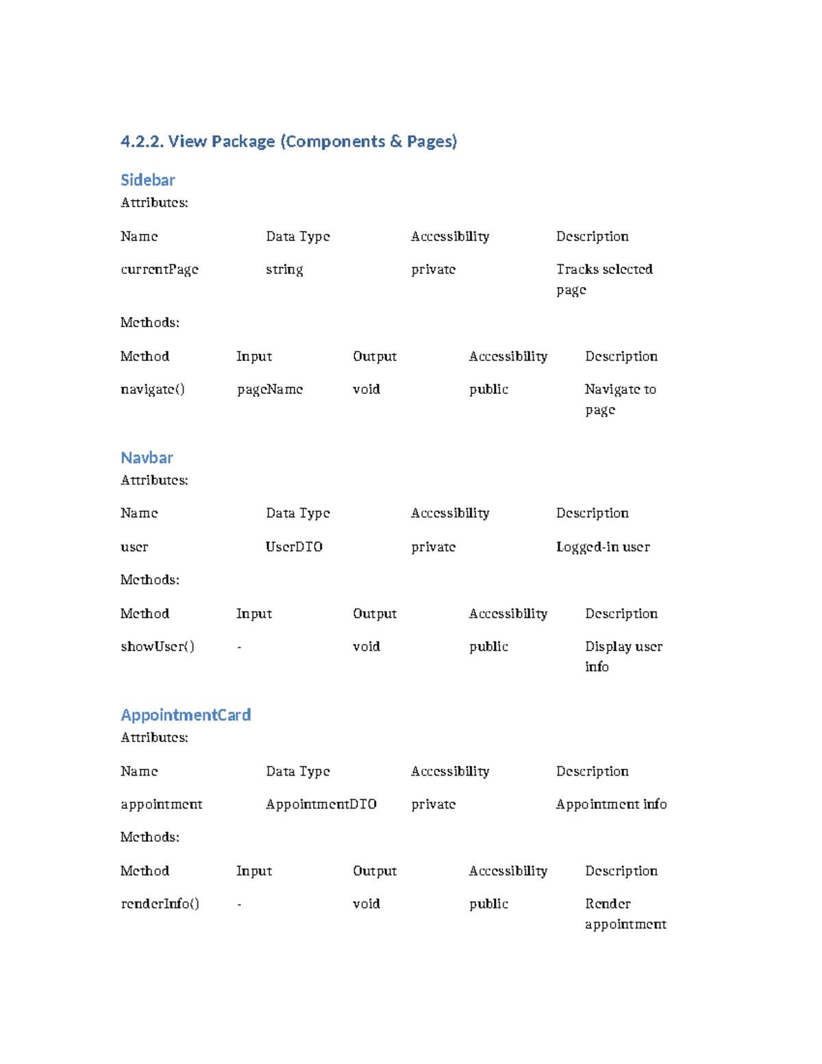 View Interface Spec: Sidebar & Component Attributes Overview - Studocu