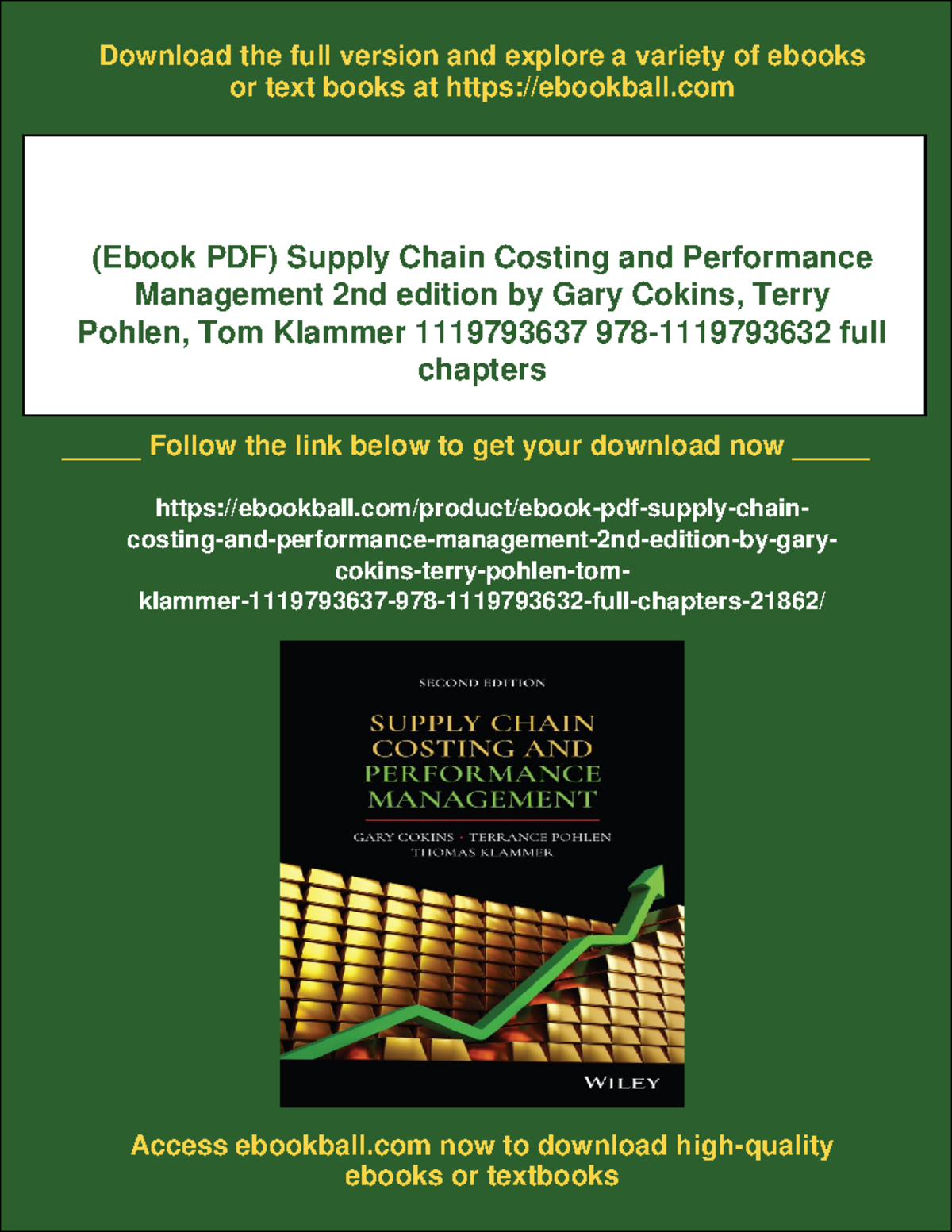 Supply Chain Costing & Performance Management (2nd Ed) - Ebook PDF ...