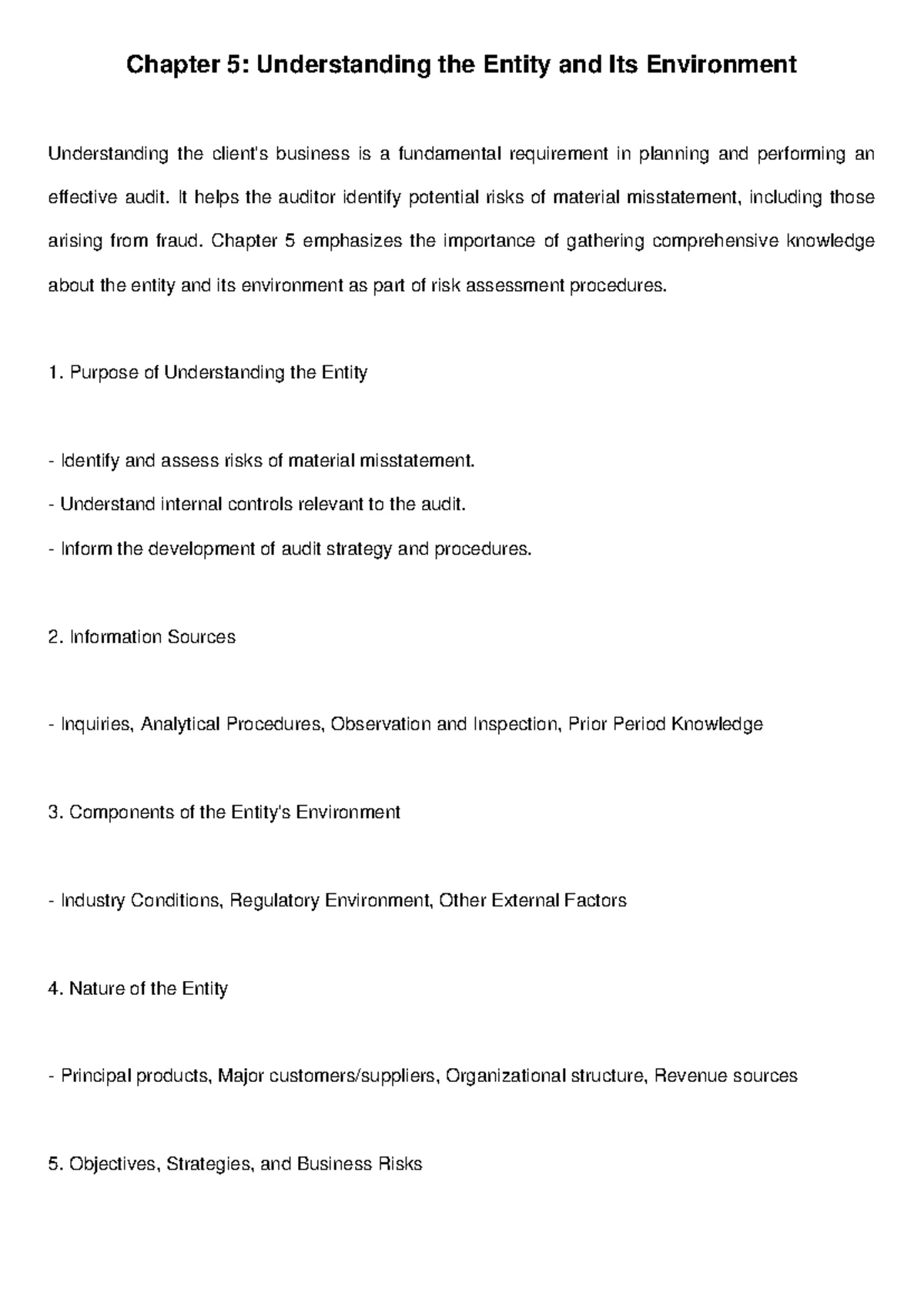 Aud 1 Notes: Understanding Assurance Engagements in Auditing Theory ...