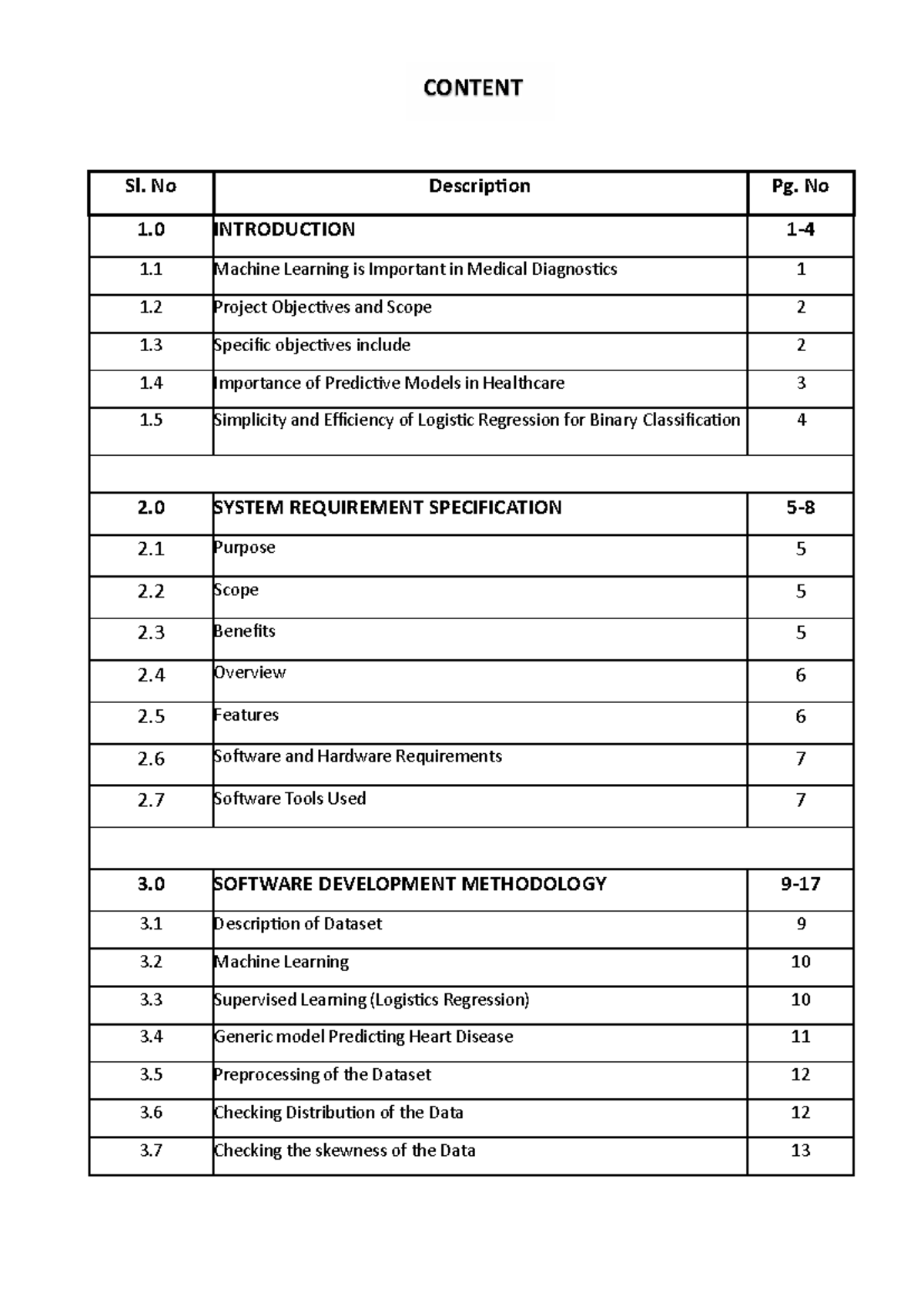 Final MCA Project Report: Heart Disease Prediction Using ML Techniques ...