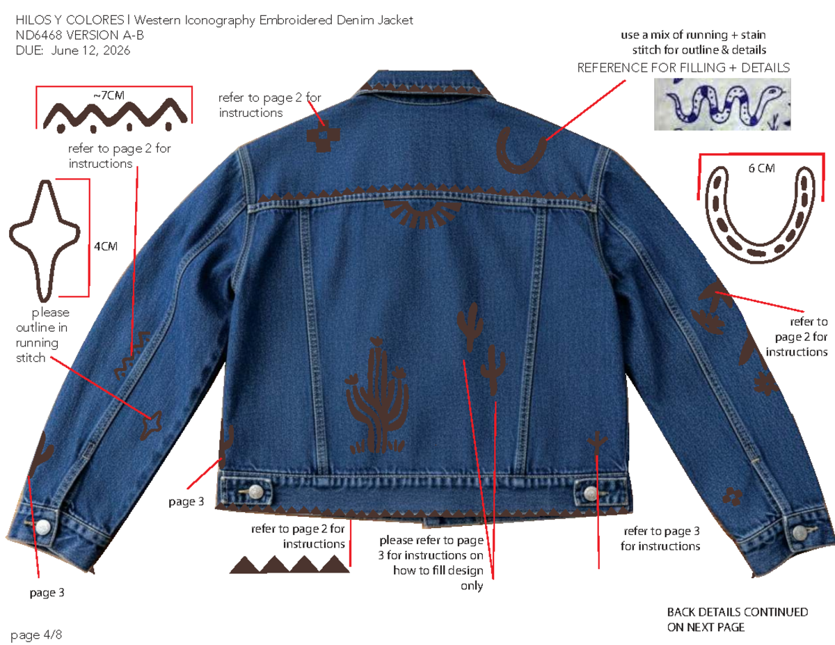 ND6468 Western Iconography Embroidered Denim Jacket Instructions - Studocu