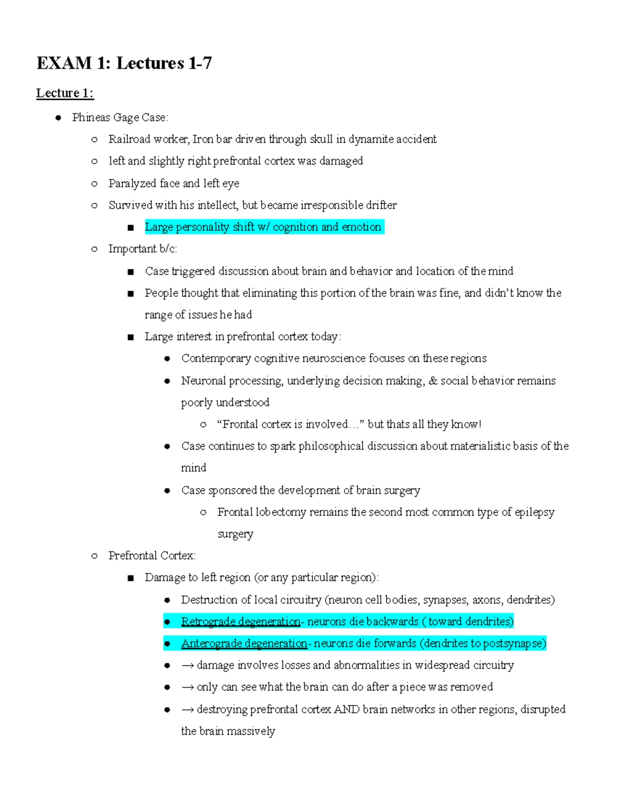 Psych 230 Exam 1 Study Guide: Key Concepts and Definitions - Studocu