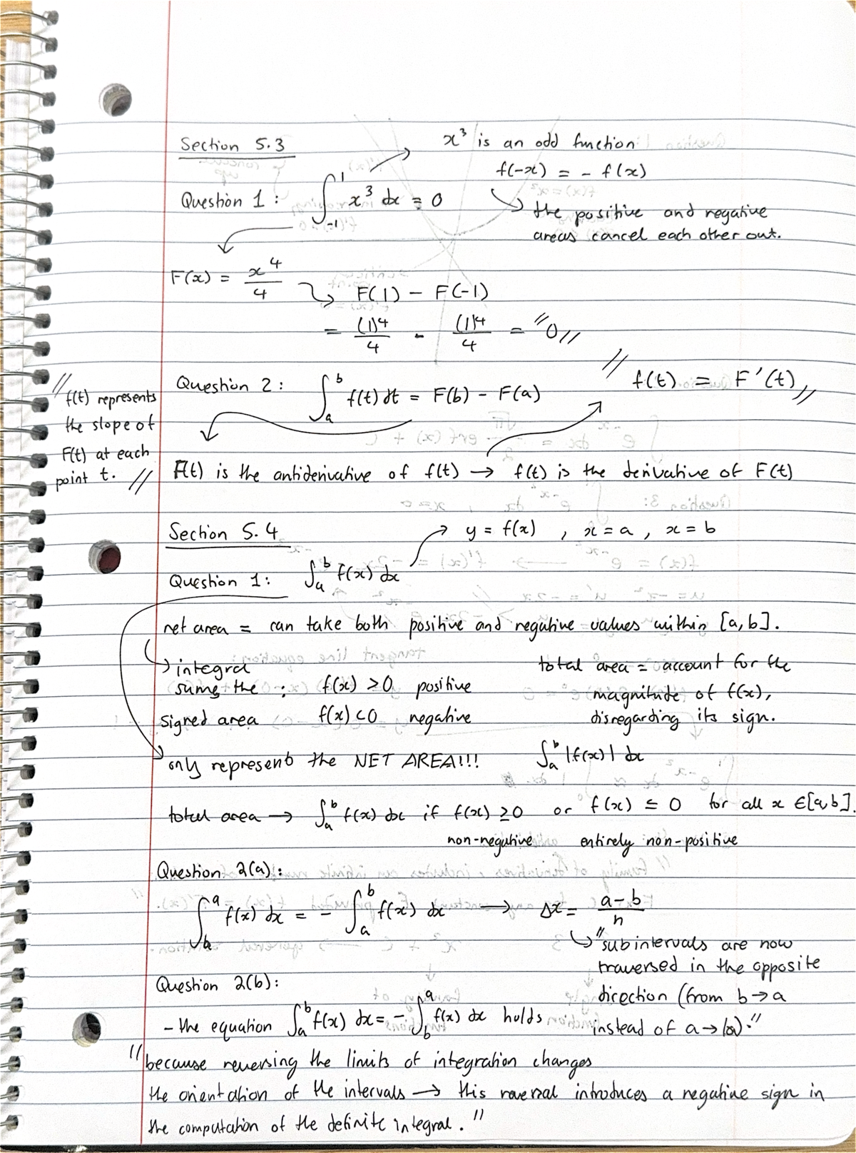 Study Notes - Calculus II - Section 5 x3 is an odd function f(x ...