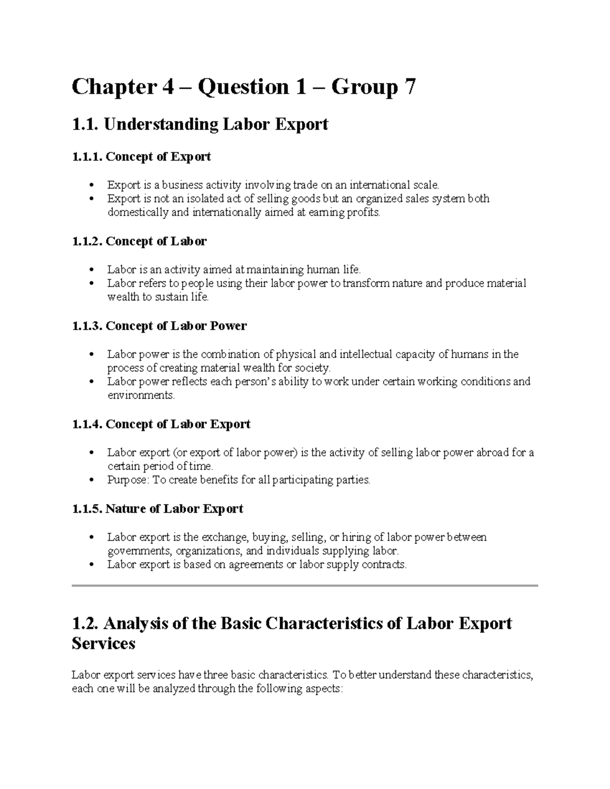 C4. Understanding Labor Export: Concepts and Classifications - Studocu