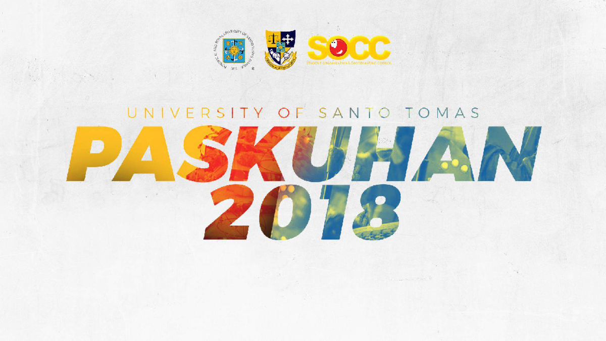 Paskuhan 2018 Sponsorship Package Overview for UST Community - Studocu