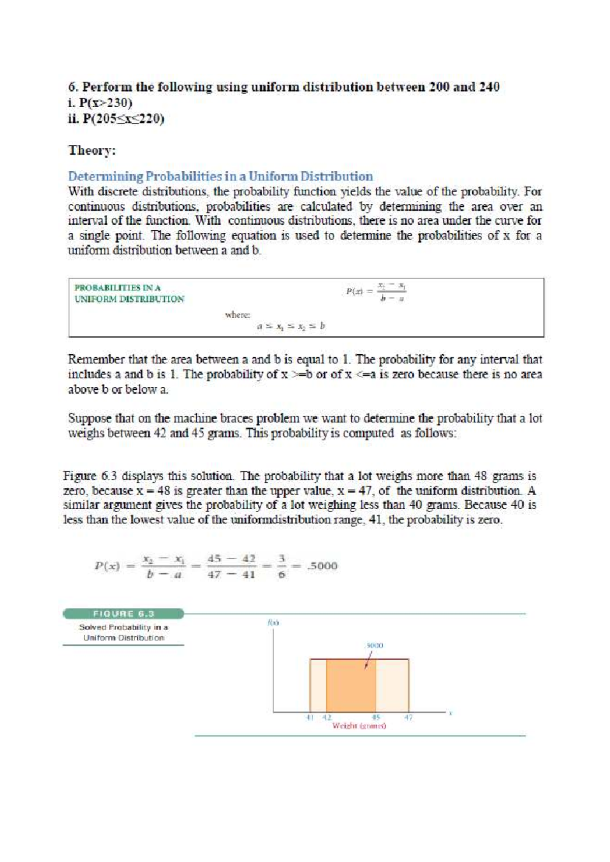 Q6: Solved Probabilities in Uniform Distribution (R Programming) - Studocu