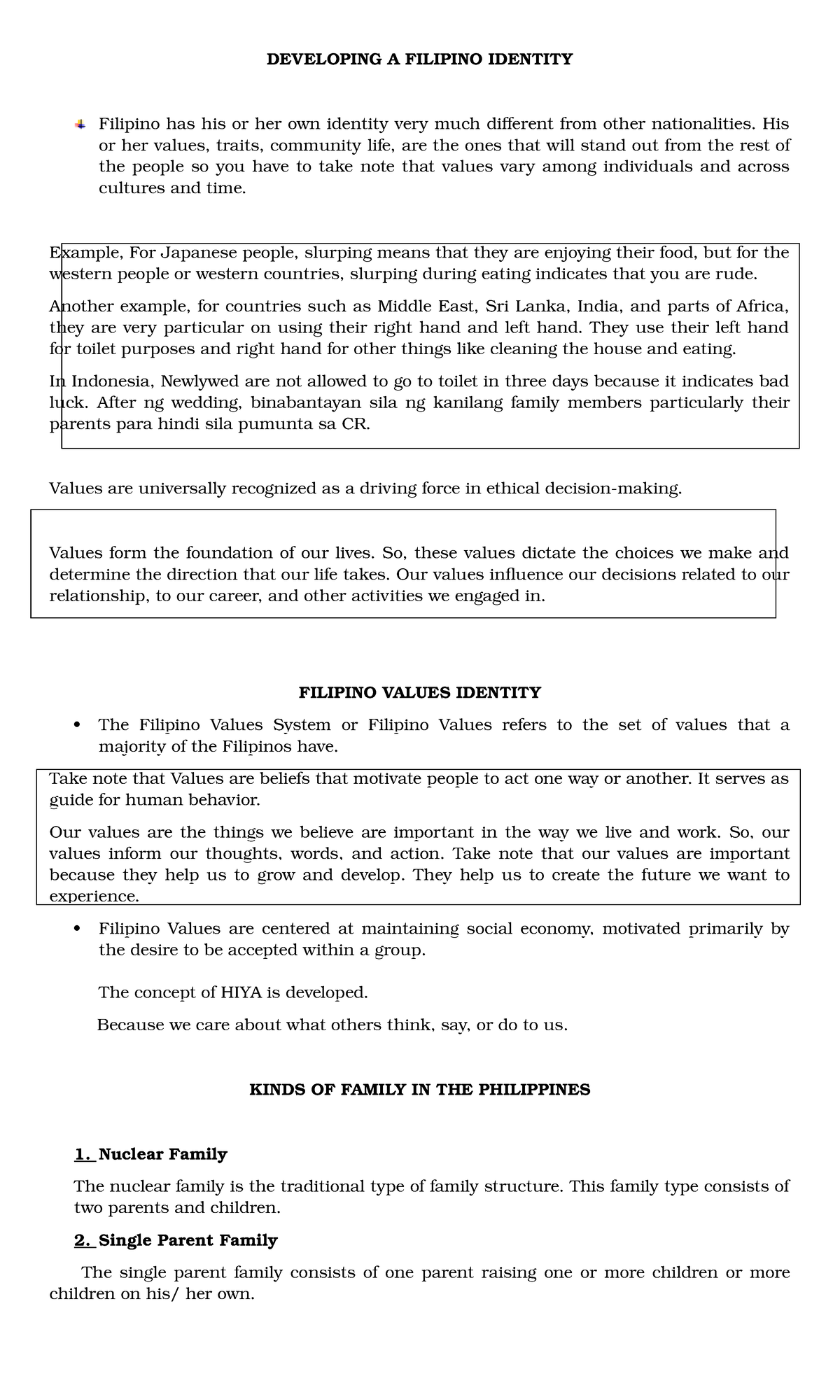 Political self-Understanding The Self - DEVELOPING A FILIPINO IDENTITY ...