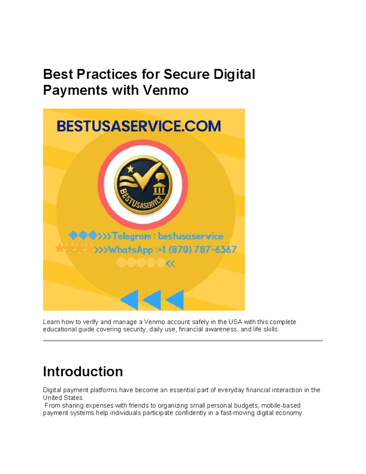 Best Practices for Secure Digital Payments with Venmo: A Comprehensive ...
