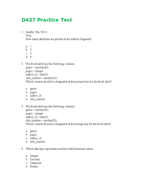 D427 PREP - Some quick SQL example code to practice - Write a SQL ...