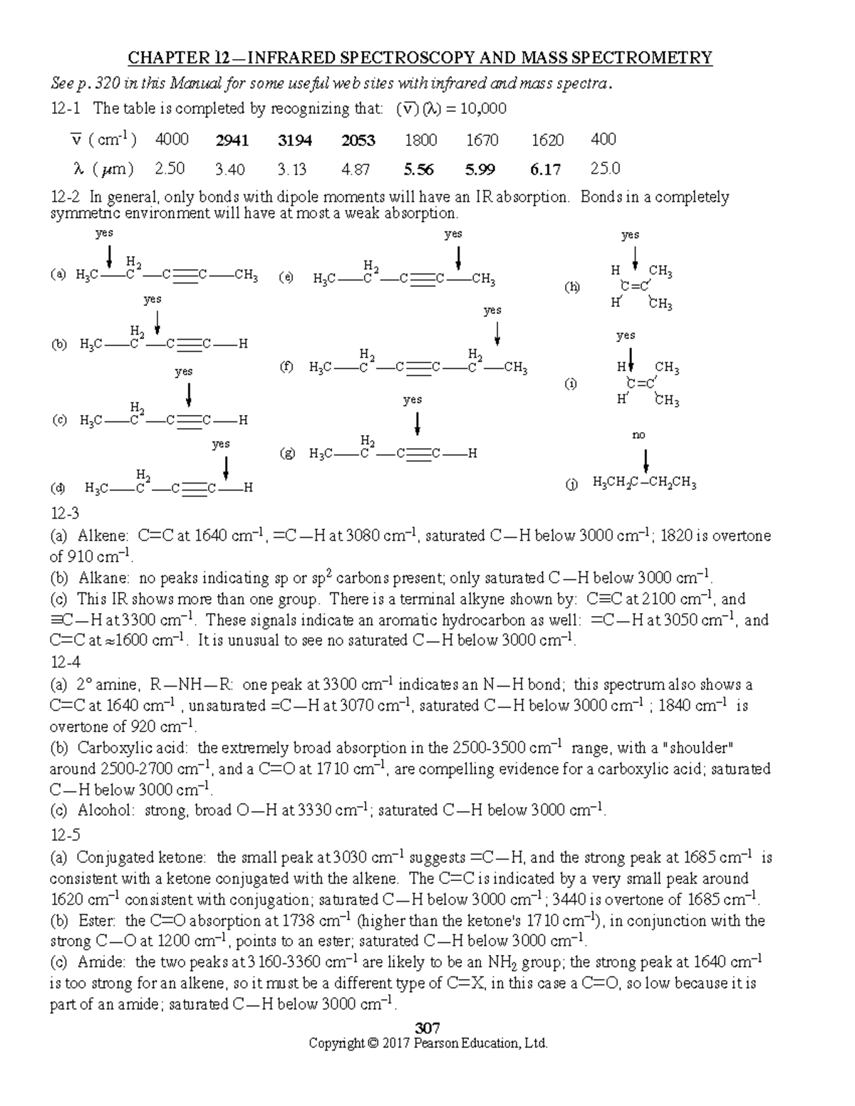 WADE 09 SM C12 - Lecture Notes on Spectroscopy and Mass Spectrometry ...