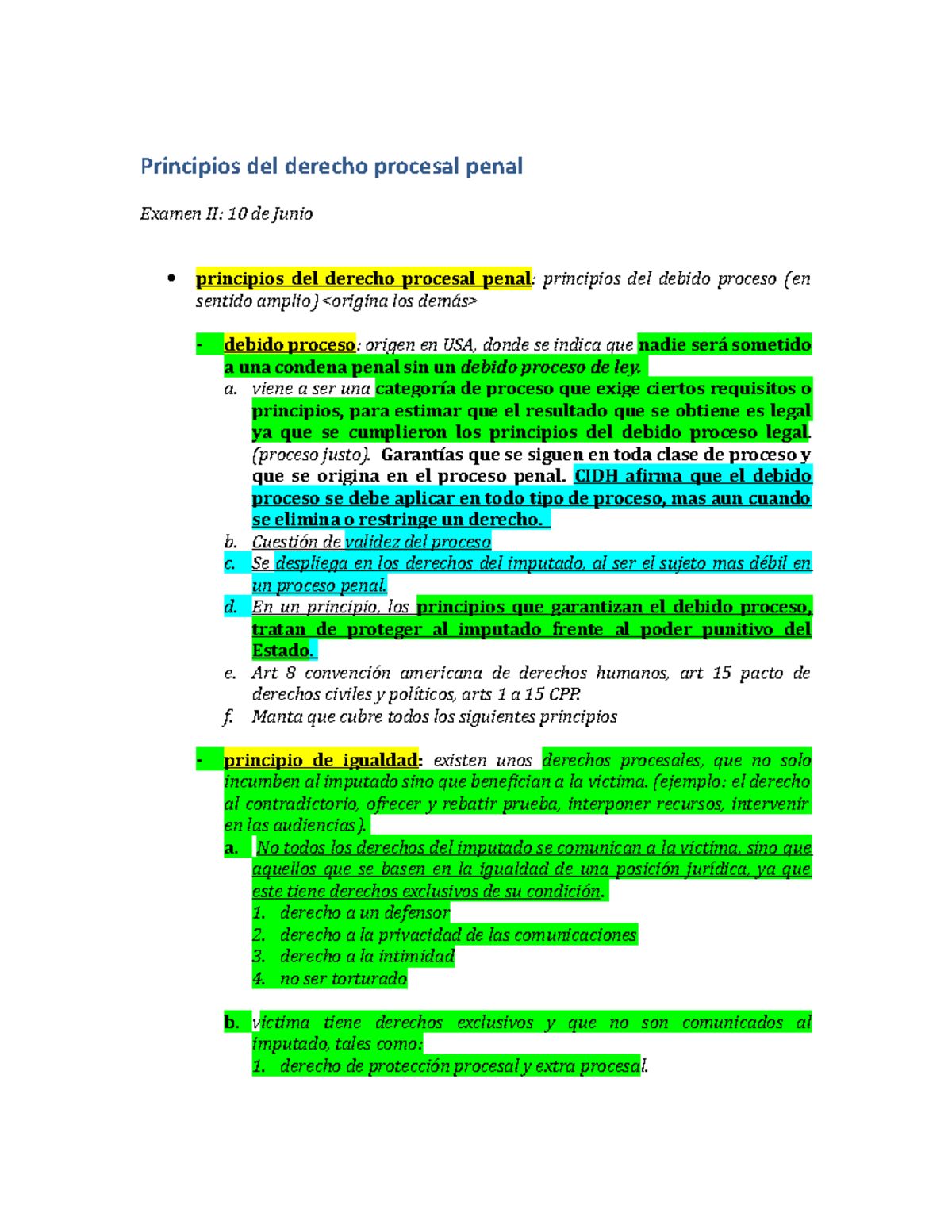 Principios del derecho procesal penal - a. viene a ser una de proceso ...