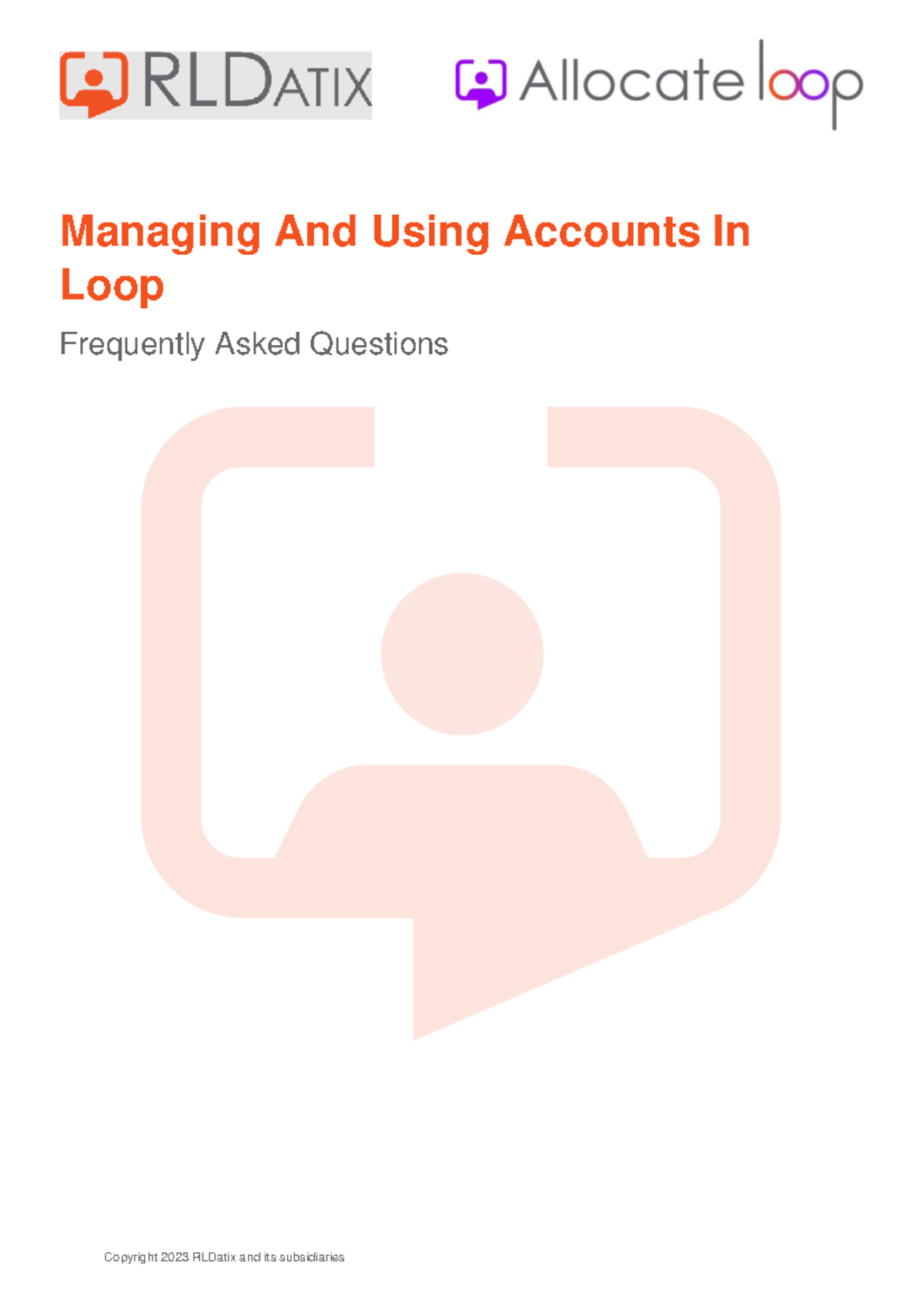 User Account Management FAQ for Loop (240115) - Version 3 - Studocu