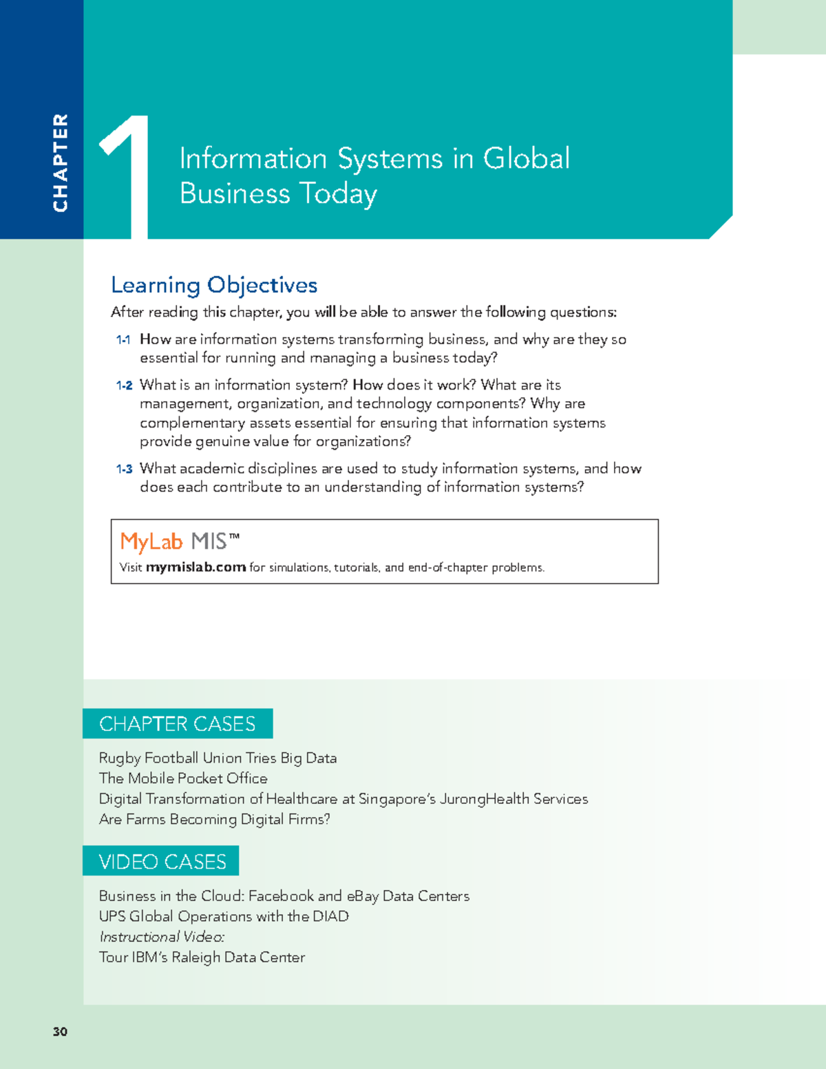 Chapter 1 MIS Managing the Digital Firm: Transforming Global Business ...