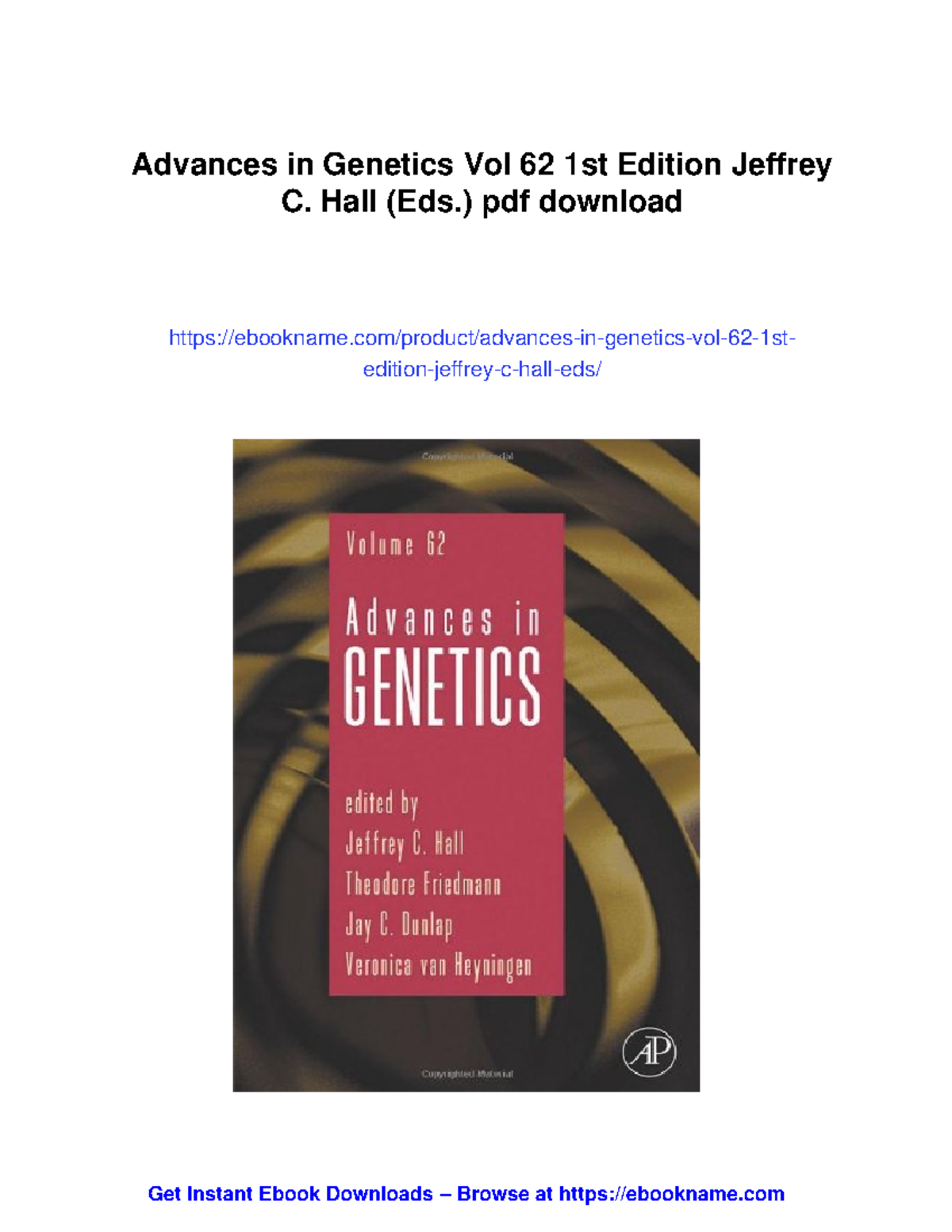 Advances in Genetics Vol 62: Overview of Complex Disease Genetics - Studocu