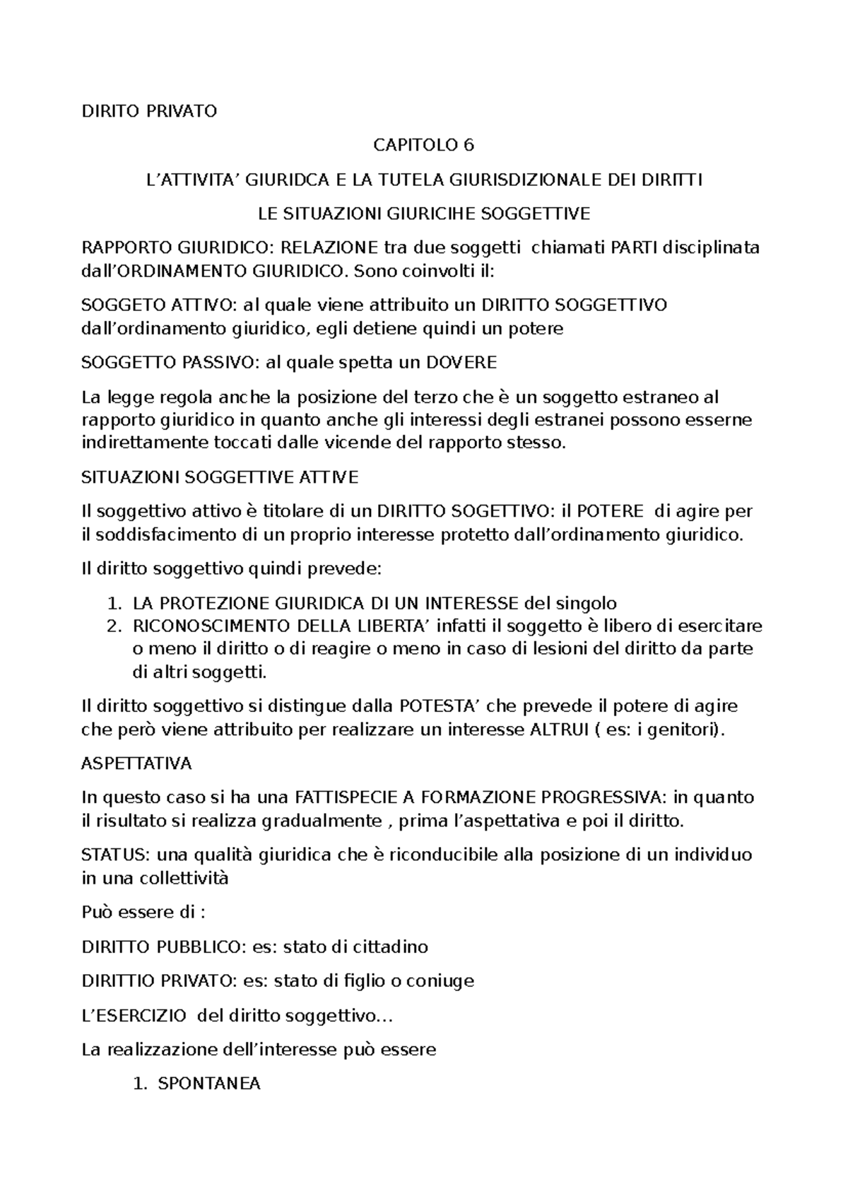 Diritto Privato DI HARV - DIRITO PRIVATO CAPITOLO 6 L’ATTIVITA ...