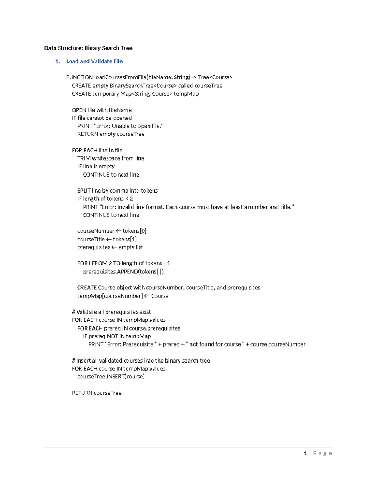 Data Structure: BST Implementation for Project 1 Milestone 3 - Studocu