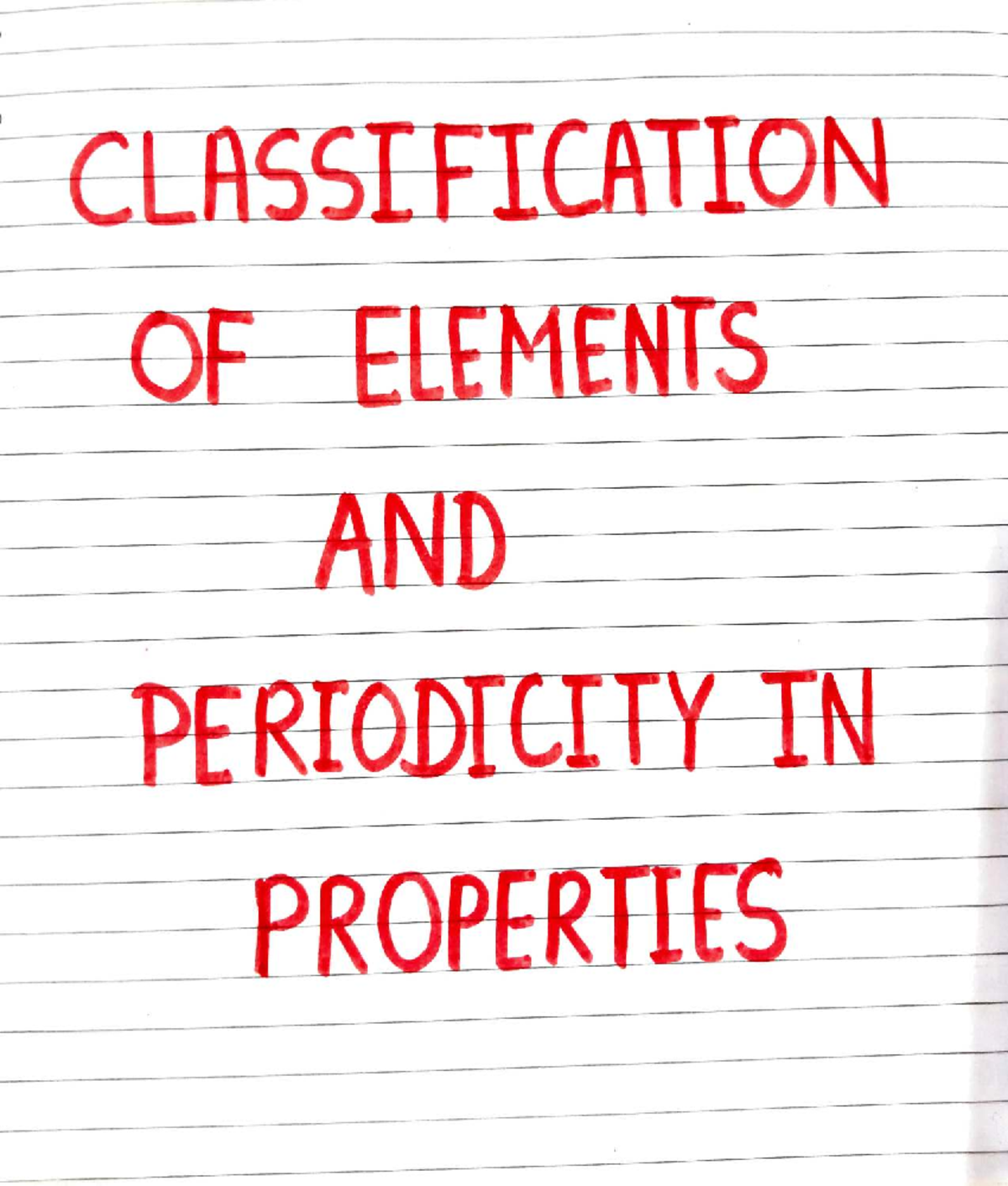 Classification of Elements and Periodicity in Properties - CHEM 101 ...